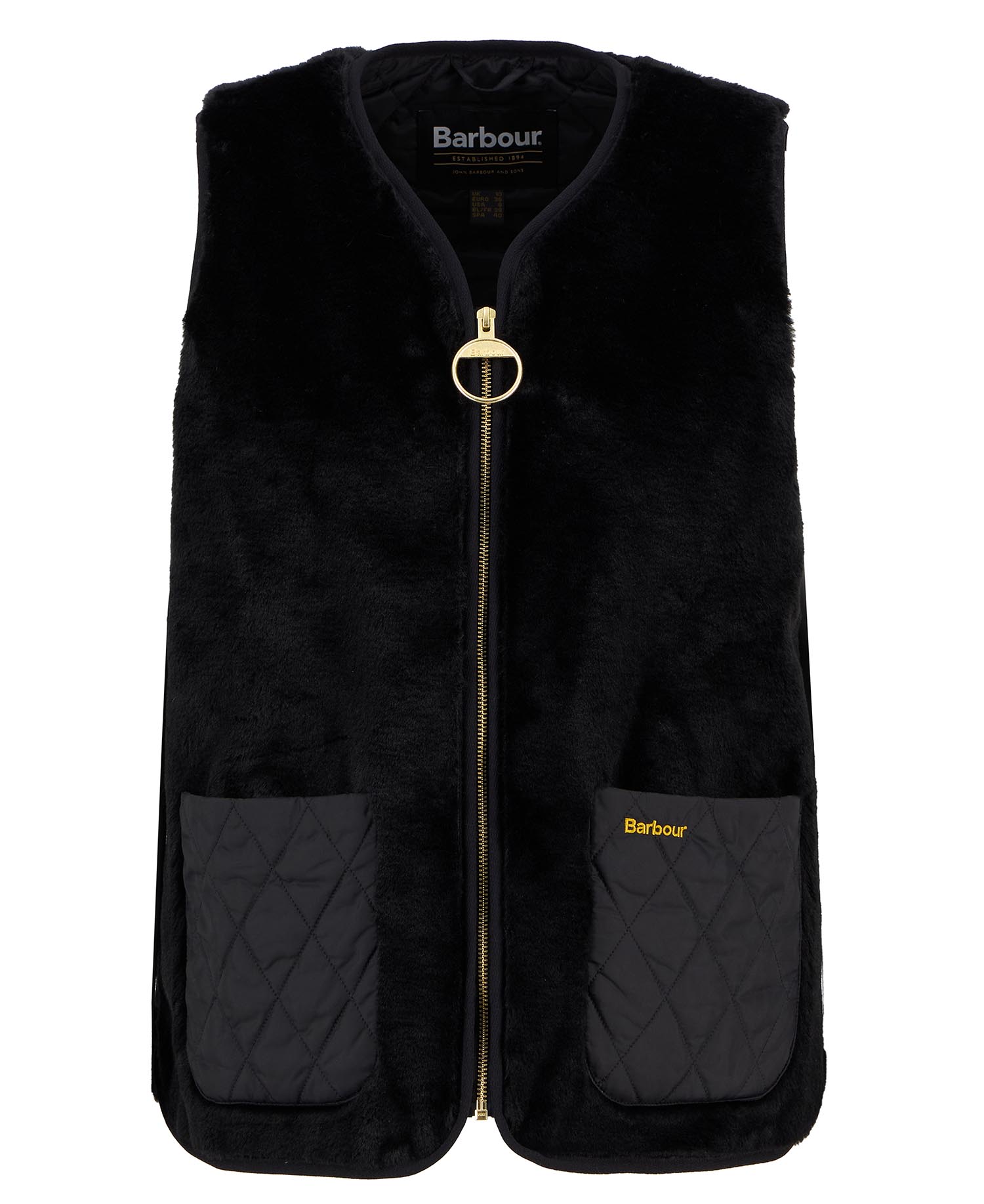Weste Karin Faux-Fur Black Fur