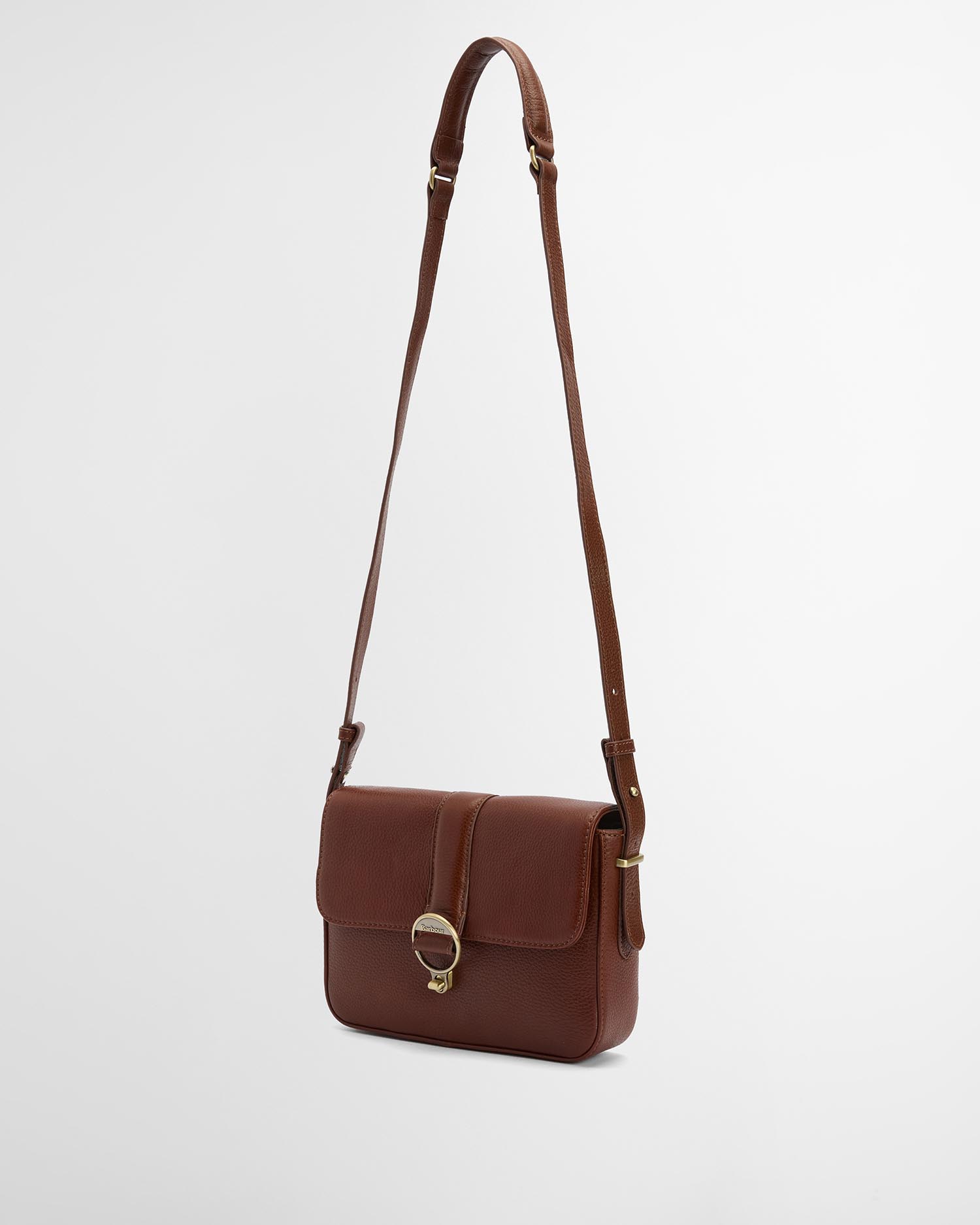Rosa Leather Crossbody Bag Brown