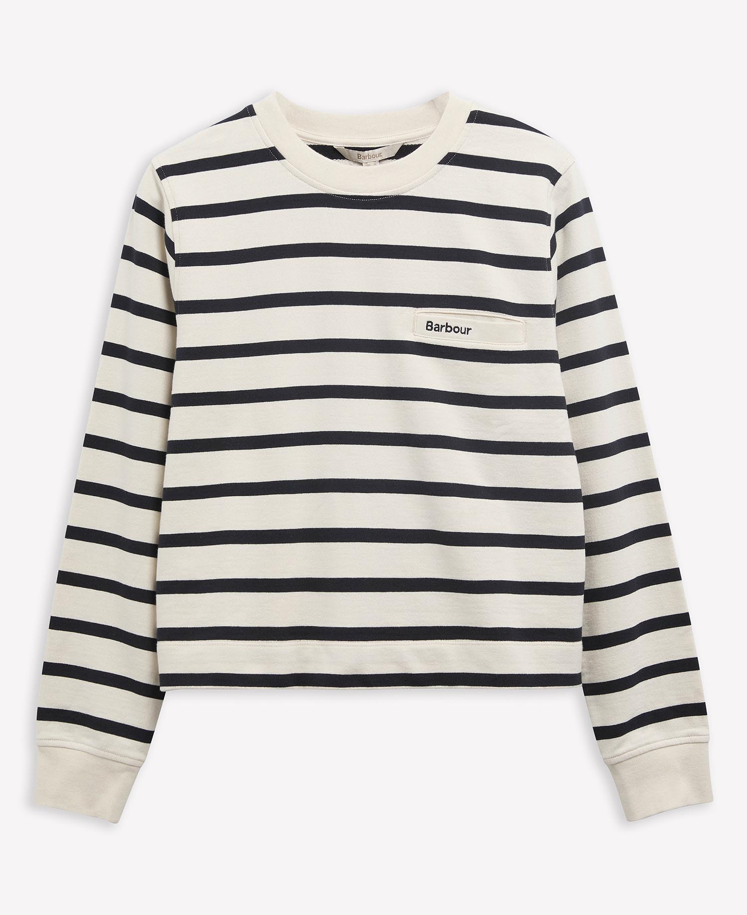 Aylesby Striped Sweatshirt Cloud/Dark Navy Stripe