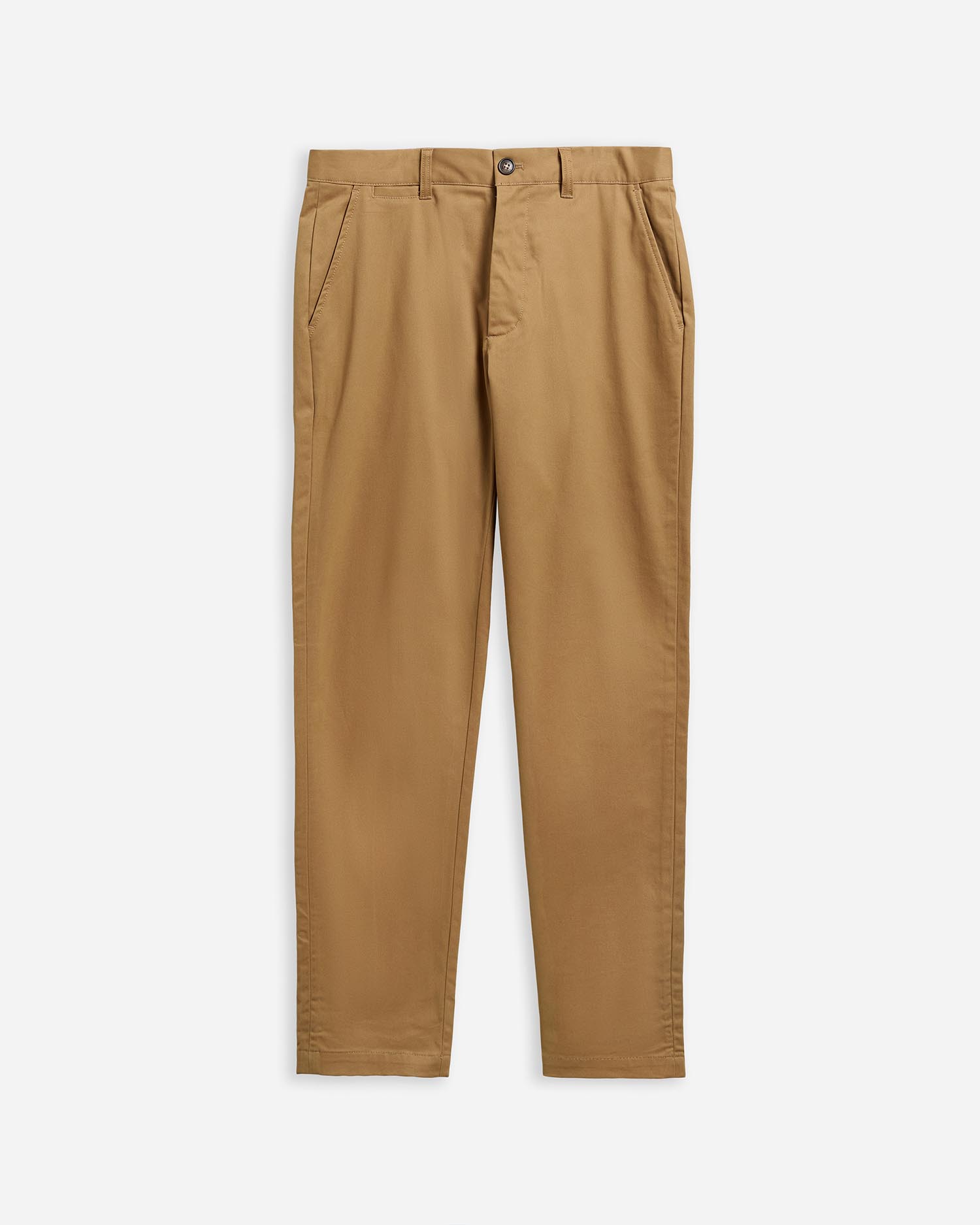 Suede Sateen Tailored Trousers Sandstone