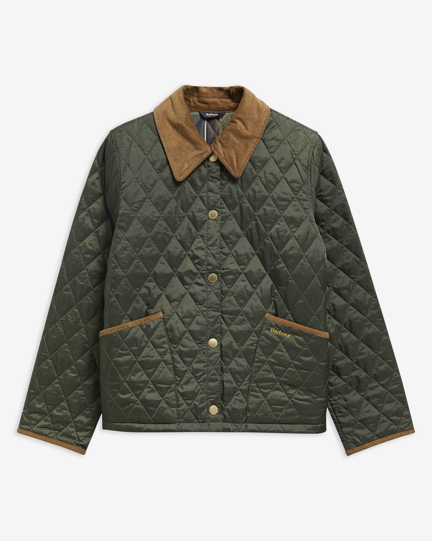 Icons Cropped Liddesdale Quilted Jacket Olive/Classic