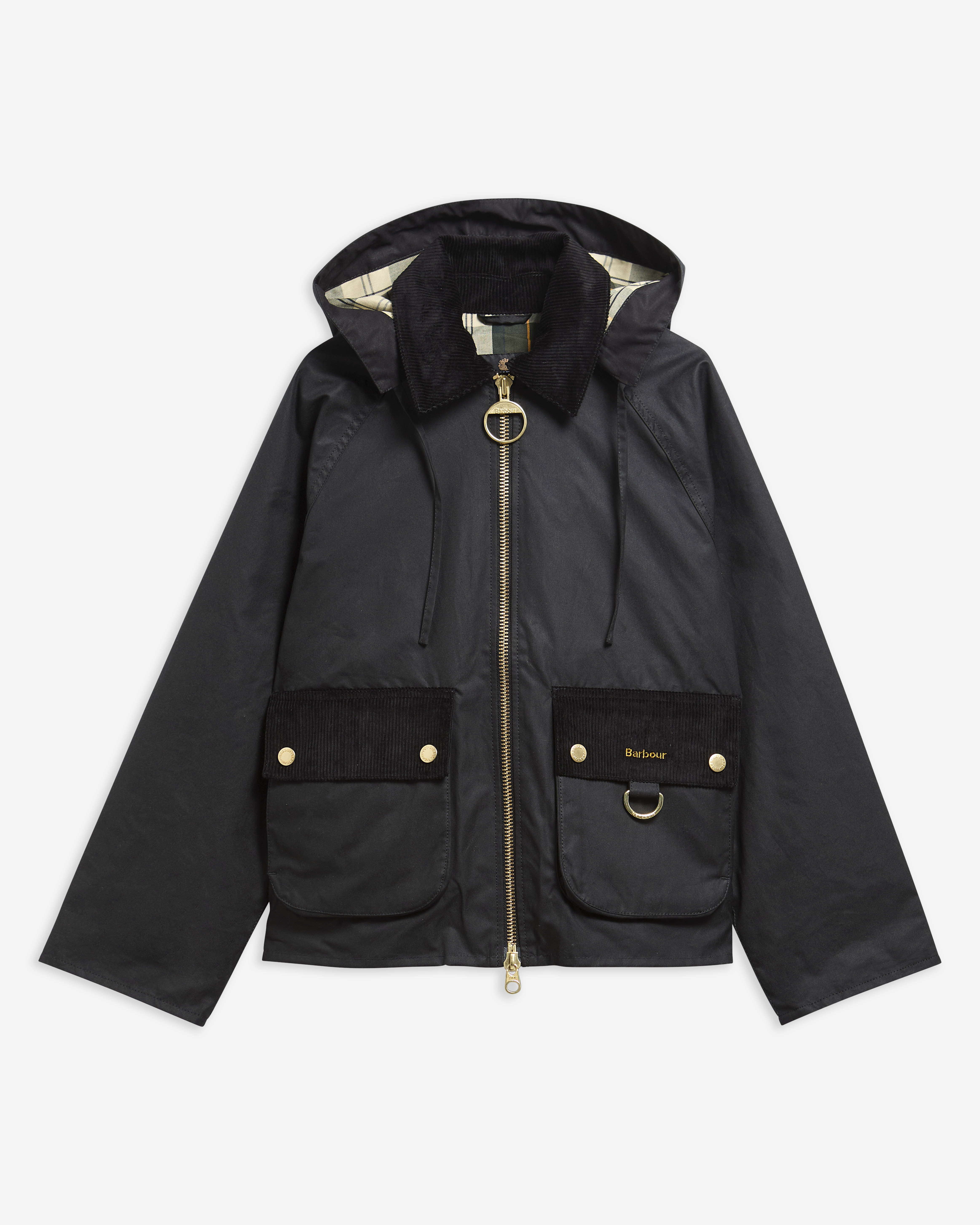 Barbour Wachsjacke Carville Black/Ancient