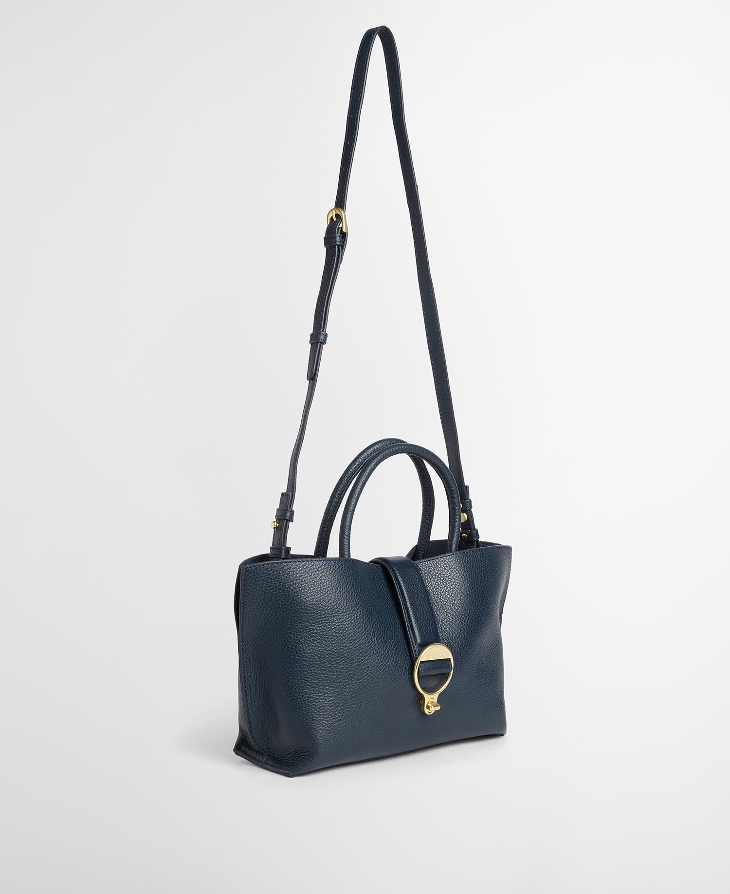 Mini borsa tote Alder in pelle Navy