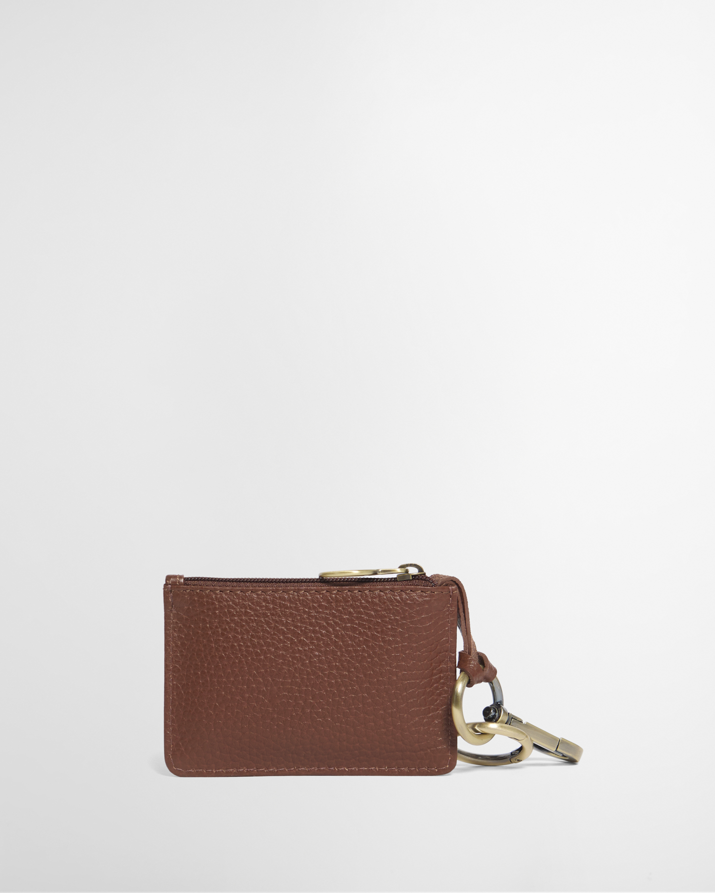 M&uuml;nzgeldbr&ouml;se Leather Charm Brown