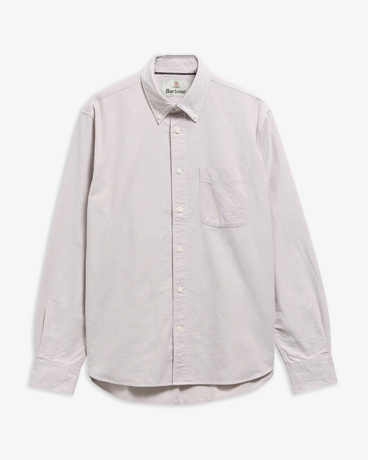 Oxford Authentic-Fit Long-Sleeved Shirt Stone