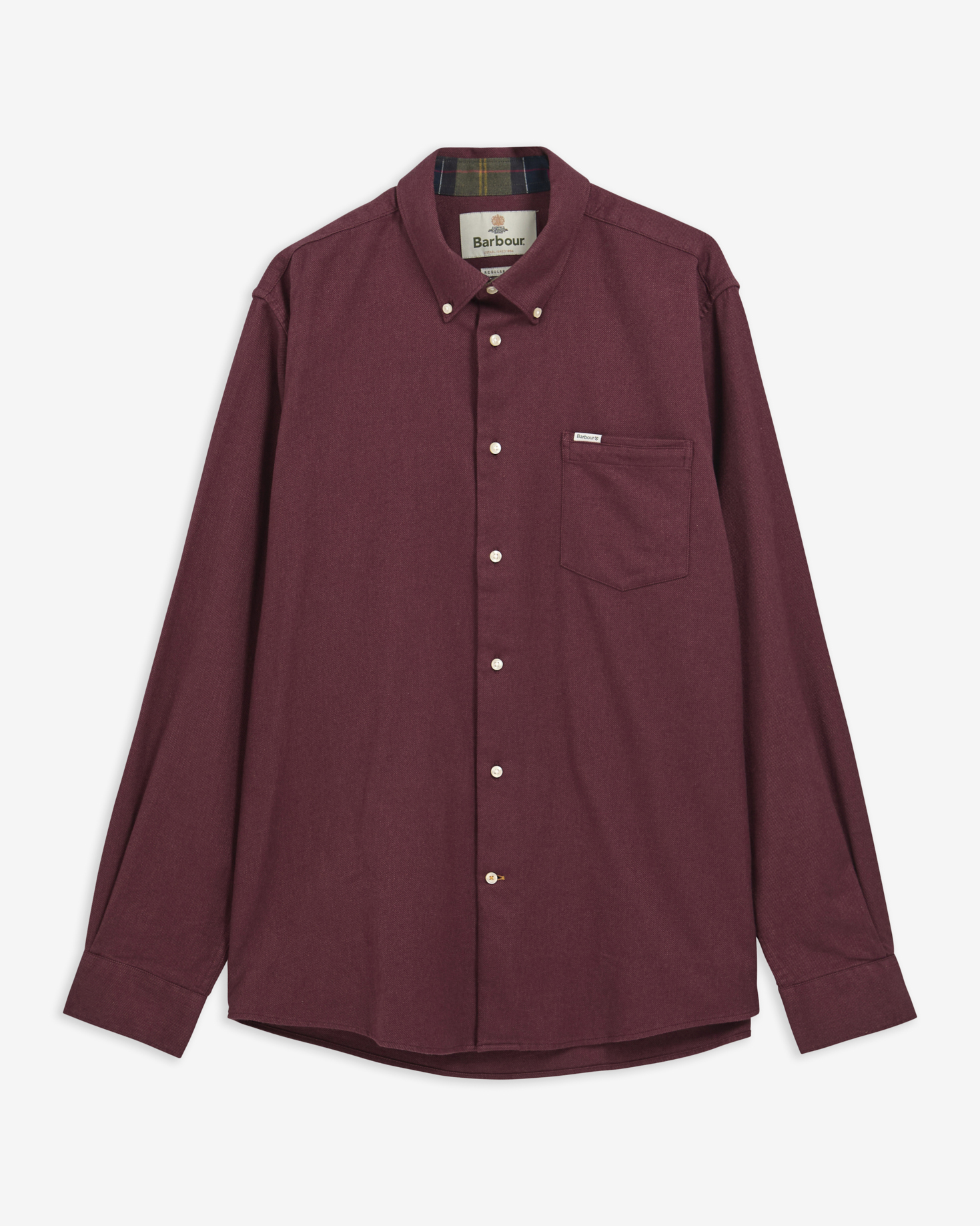 Sparrowhill Regular Long-Sleeved Shirt Dark Bordeaux