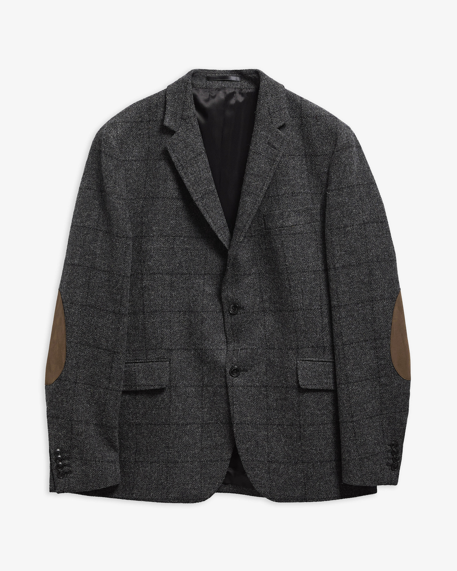 Gosforth Moons Check Blazer Grey Marl
