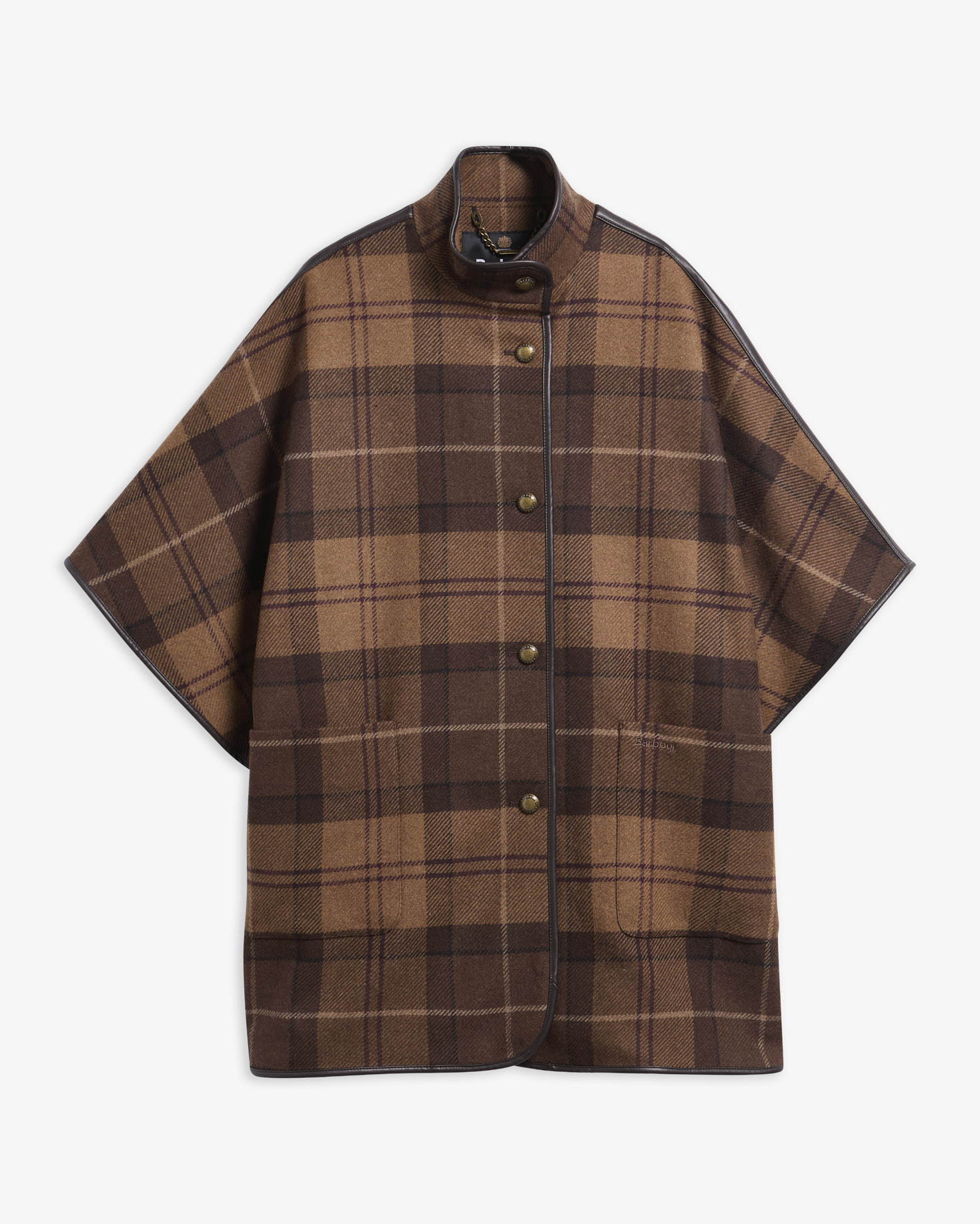 Barbour Wollcape Judith Tartan Shadow Muted Tartan