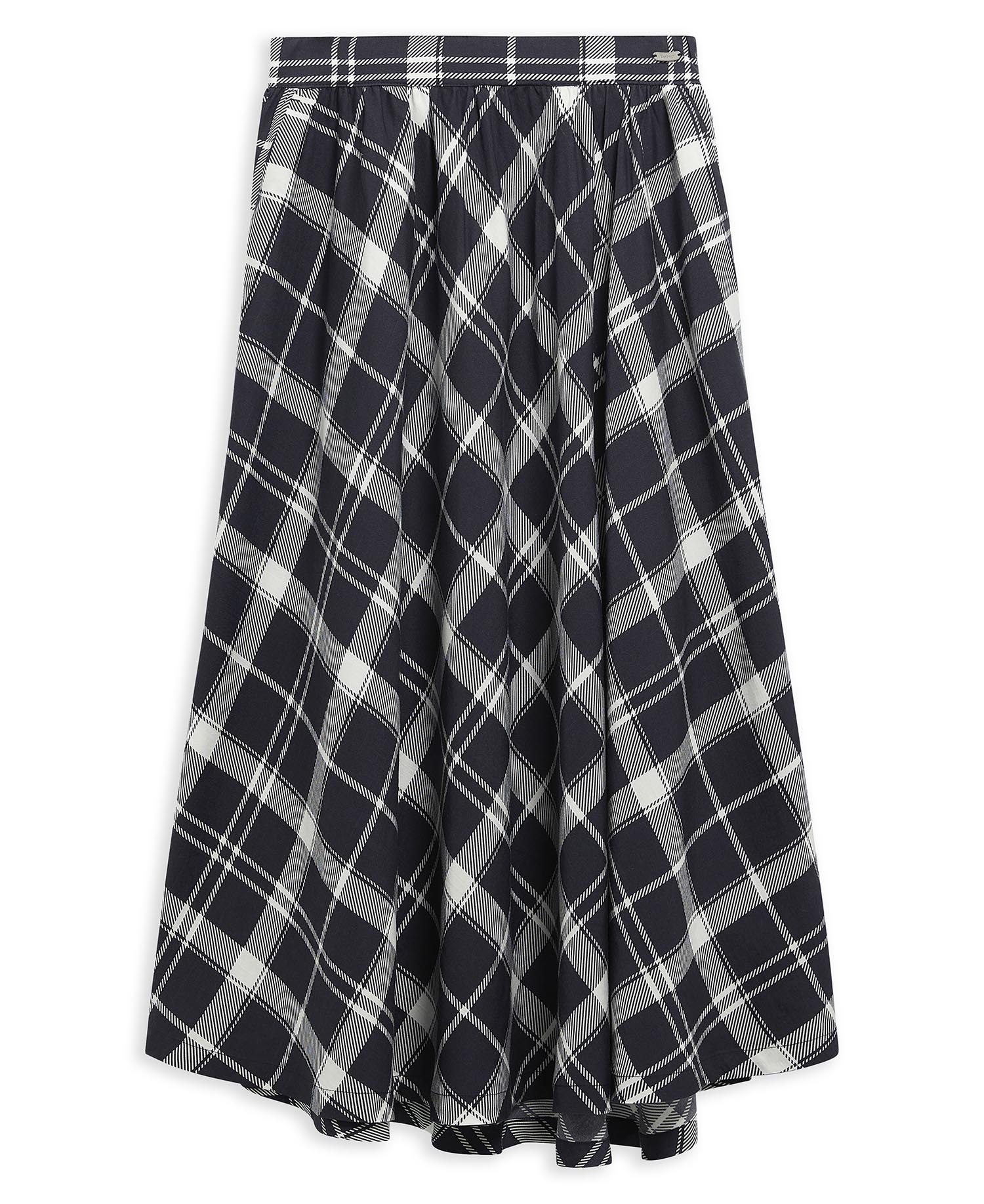 Rock Baiton Tartan Midi Dark Navy/White Check
