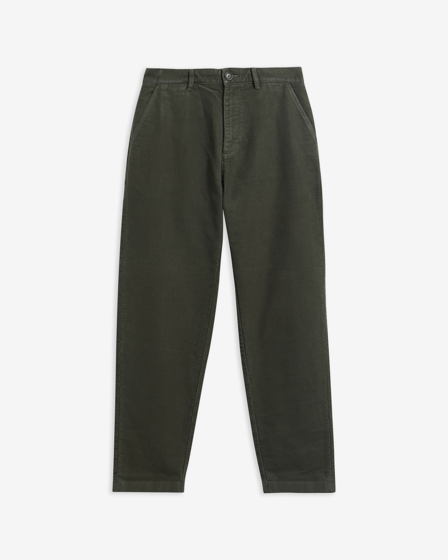 Moleskin Tailored Trousers Sage