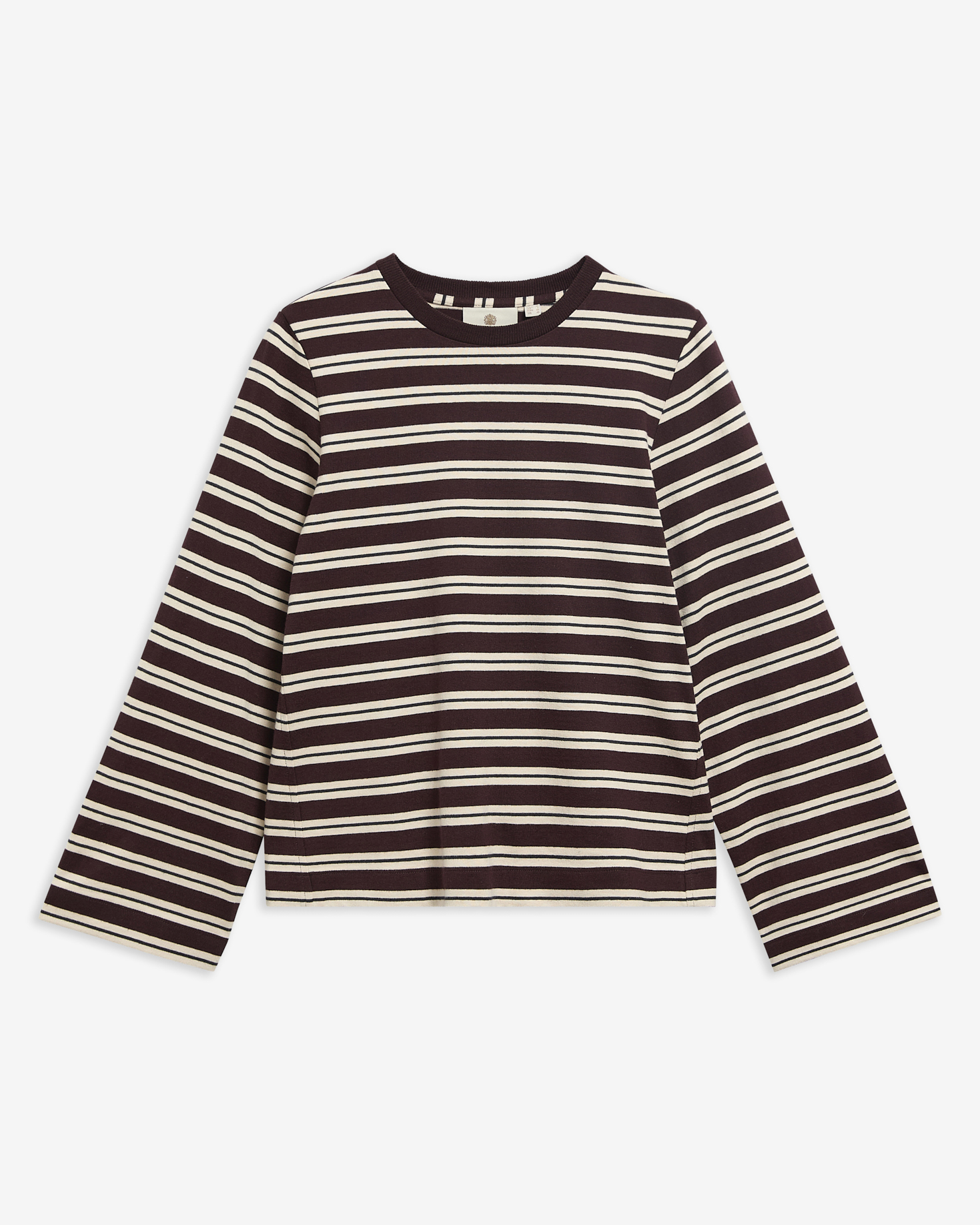 Maplewood Striped Long-Sleeved T-Shirt Fig/Birch
