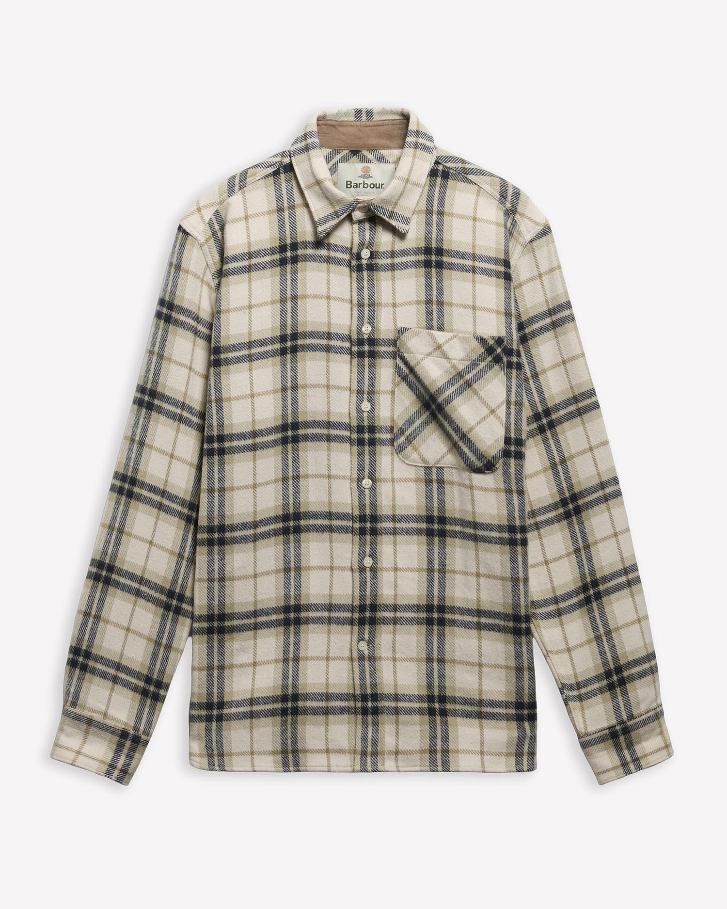 Barbour Hemd Langton Authentic Fit Ecru