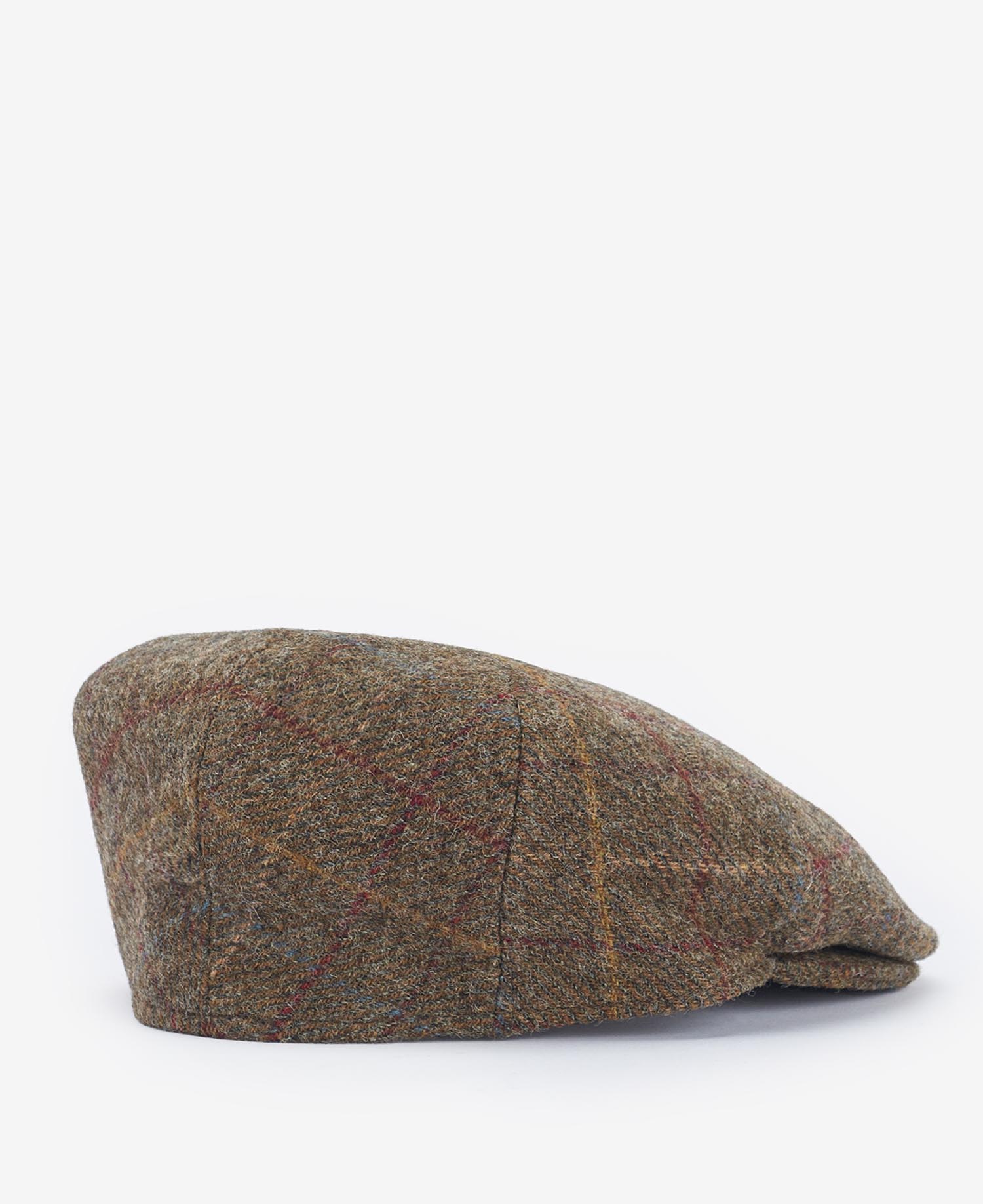 Crieff Flat Cap Olive-Blue-Red