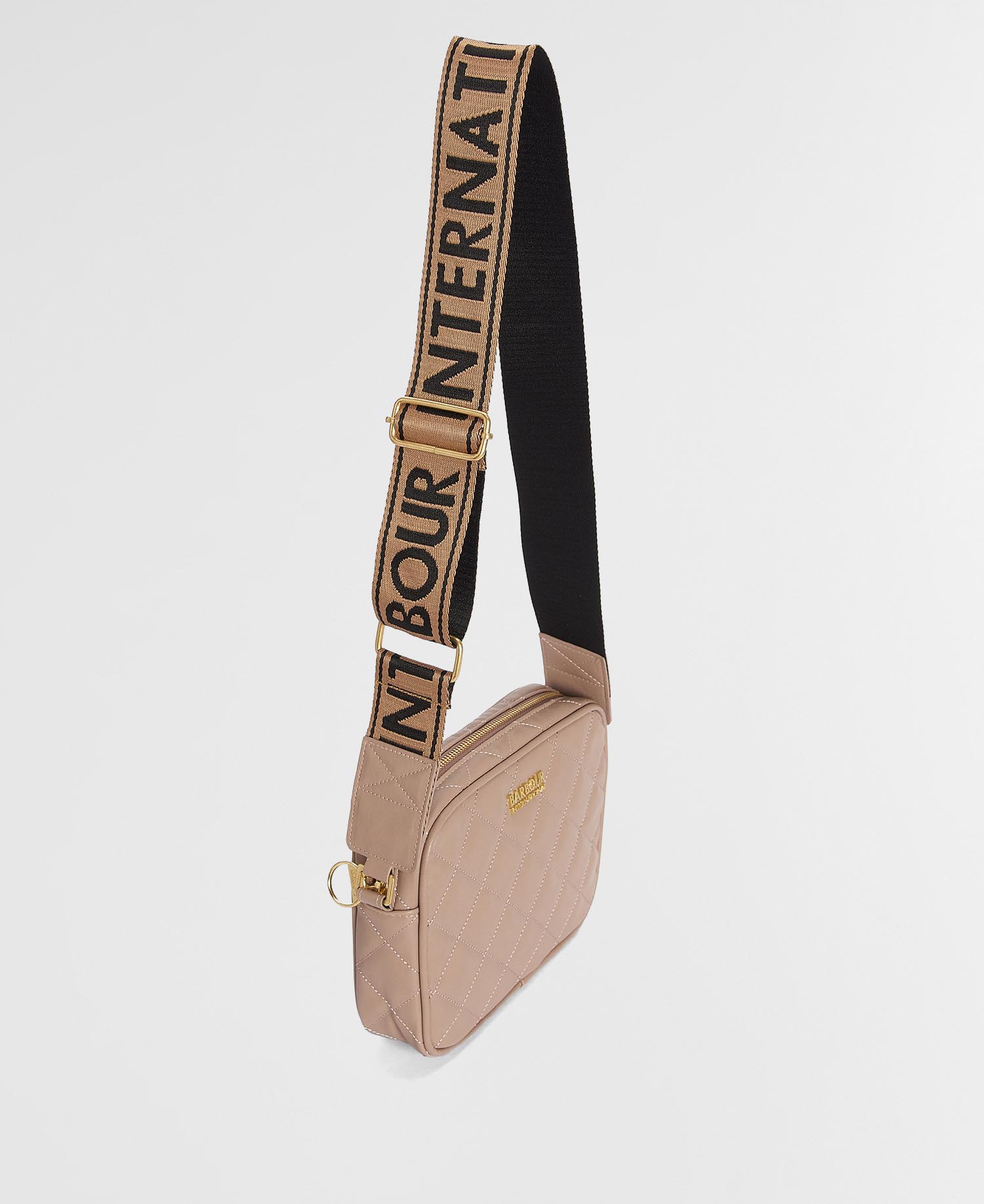 Sloane Quilted Crossbody Bag Camel
