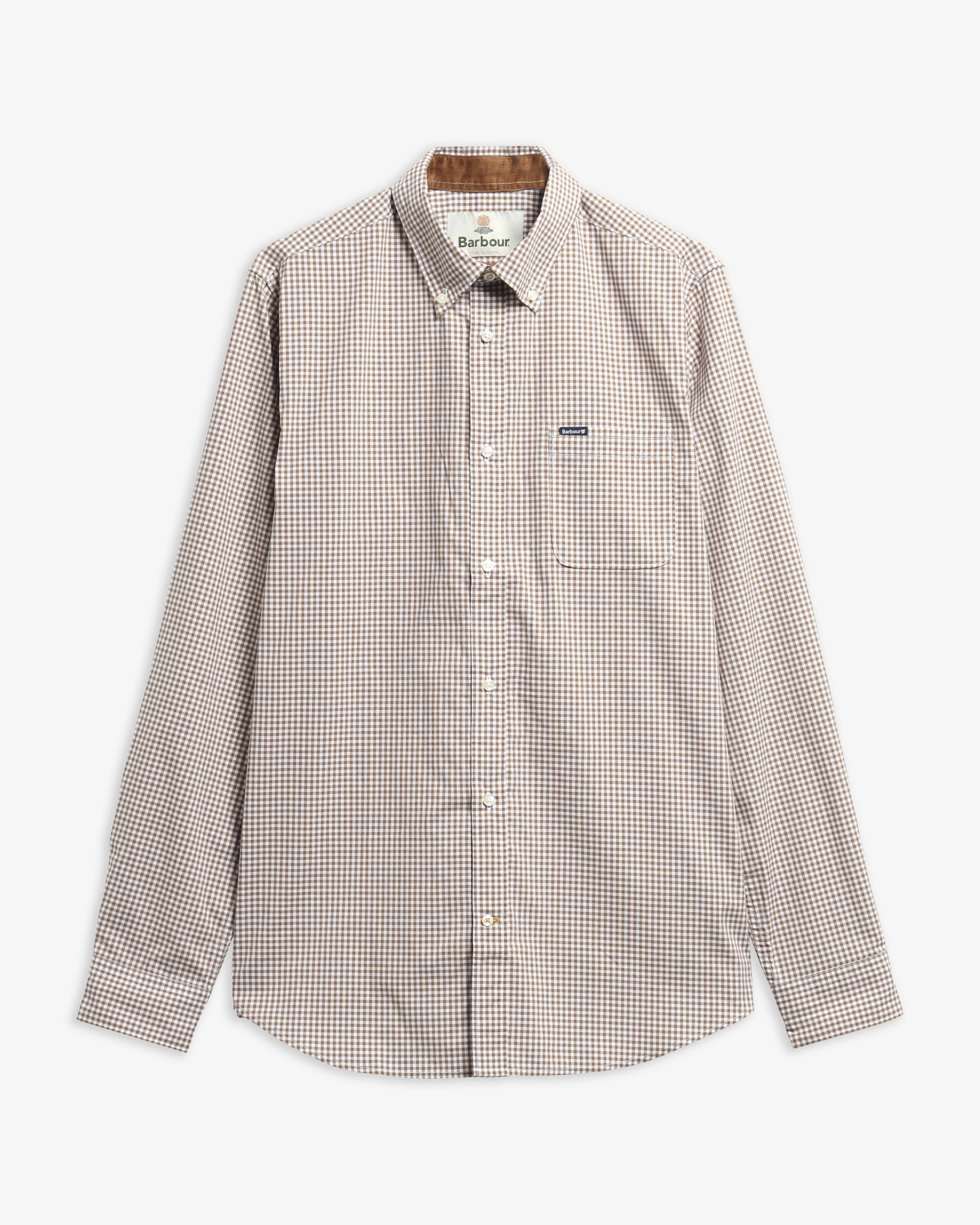 Barbour Hemd Harbourwall Tailored Fit Sandstone