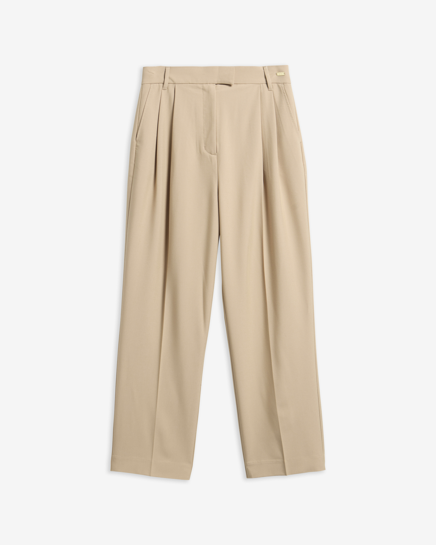 Fawne Straight-Leg Trousers Warm Trench