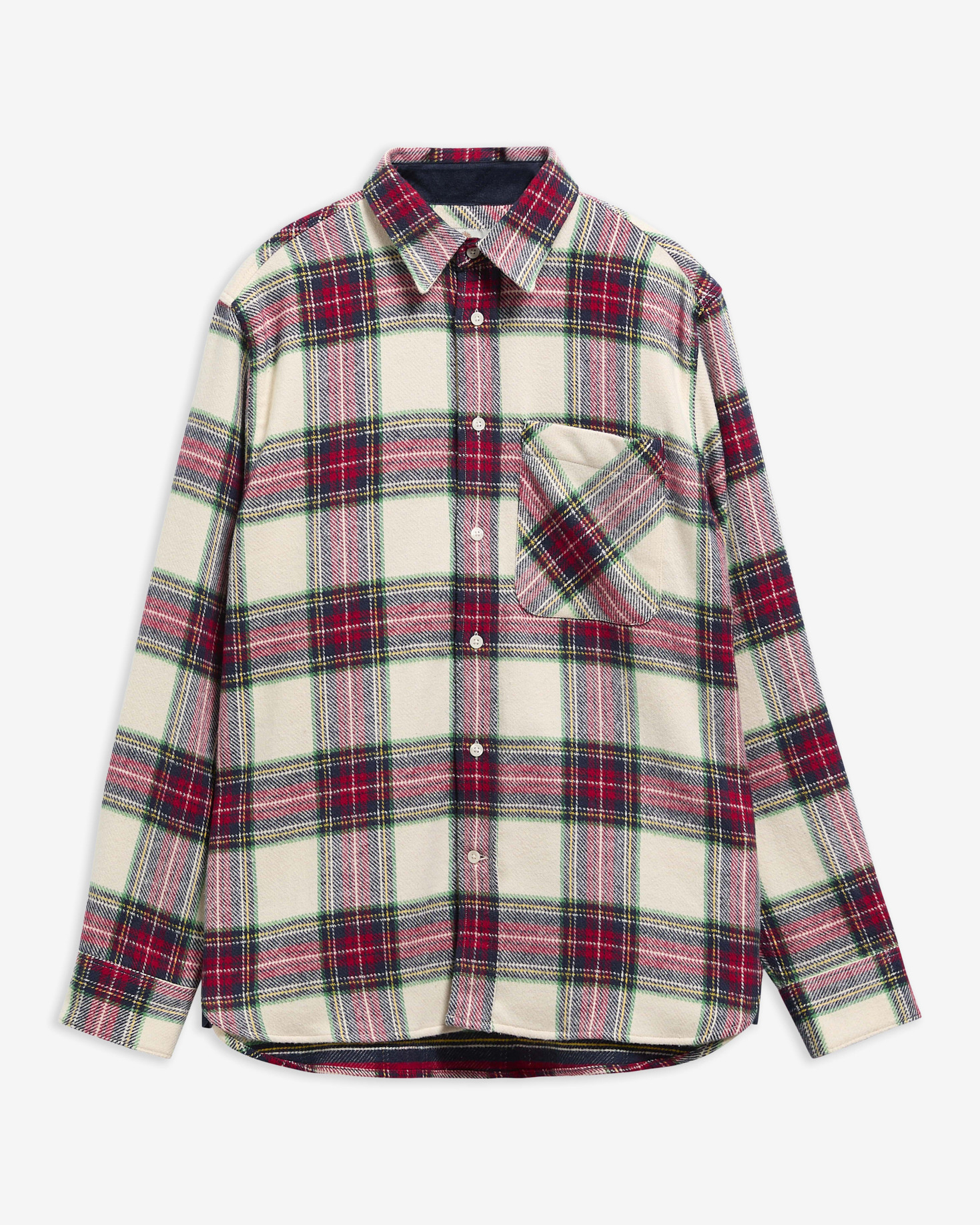 Bowmonth Authentic-Fit Long-Sleeved Shirt Ecru