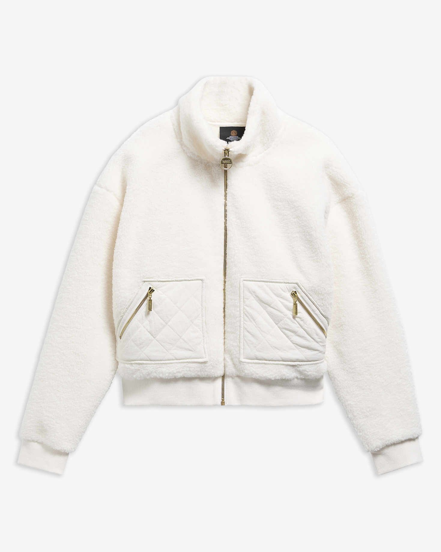 B.Intl Fleecejacke Gea Off White