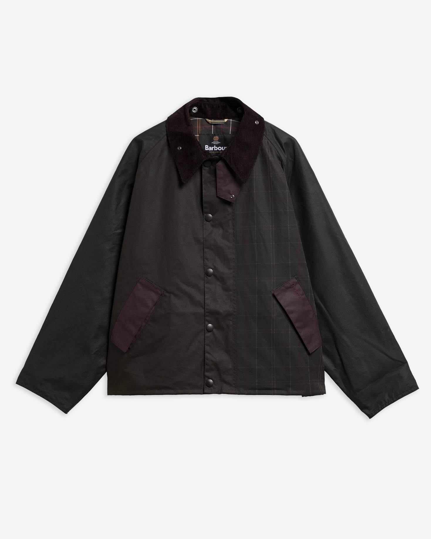 Wachsjacke Patchwork Transport Tartan Multi