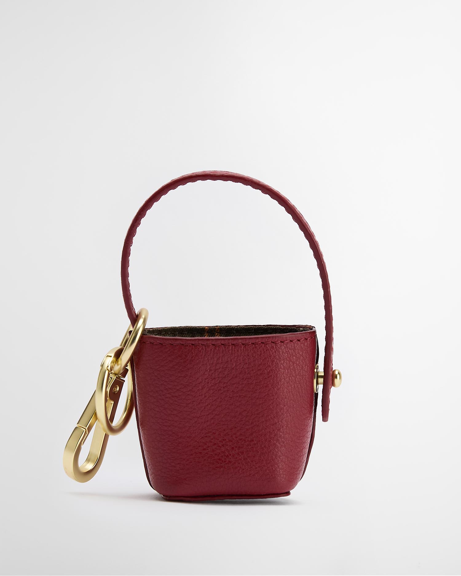 Lederanh&auml;nger Bucket Bag Red