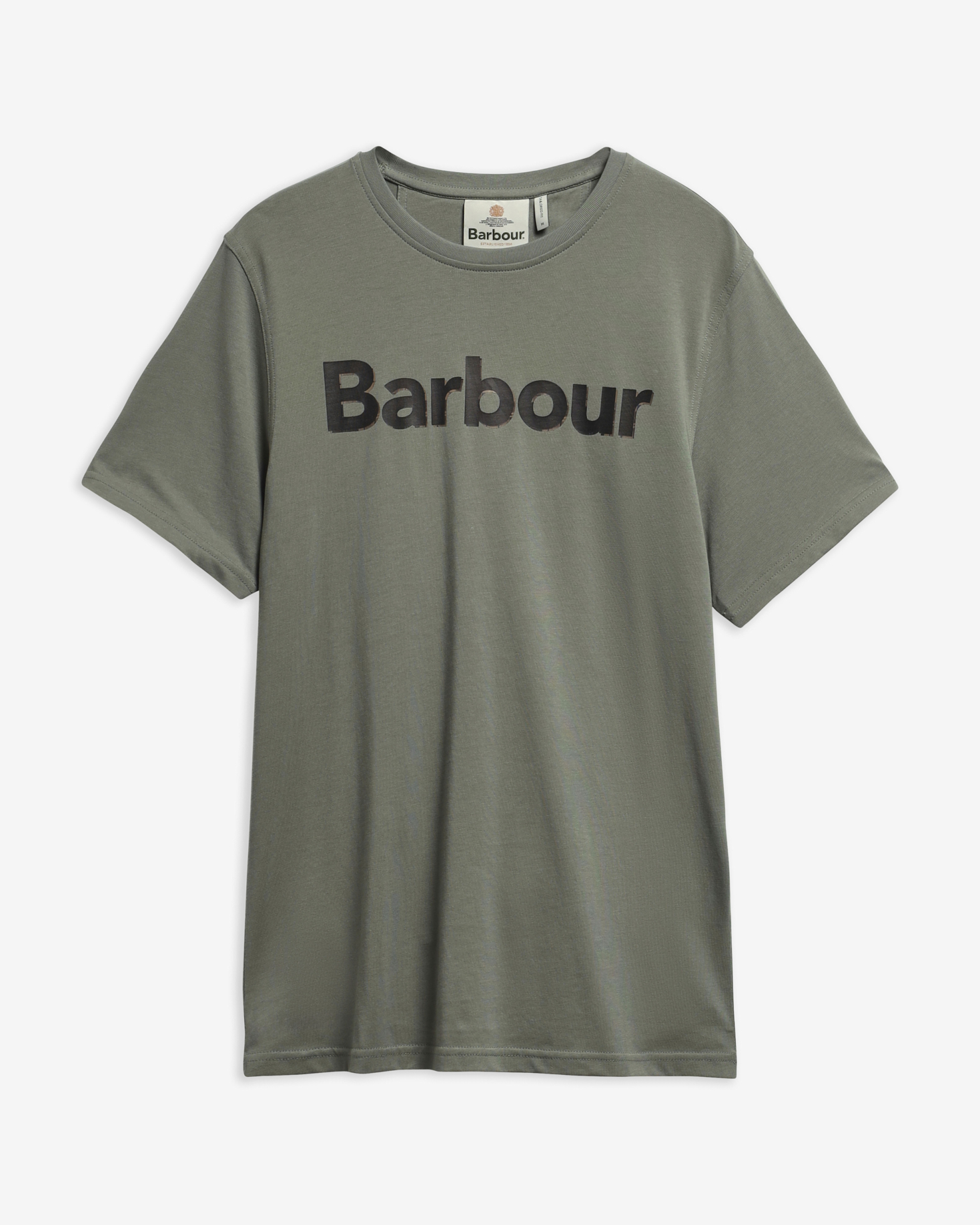 Barbour T-Shirt Halstow Logo Tailored Agave Green