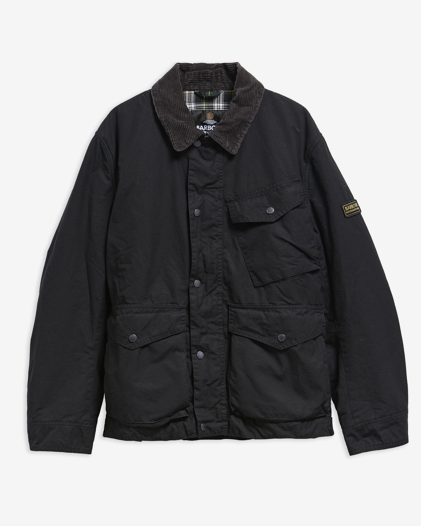 B.Intl Wachsjacke Winter Drifter Washed Black