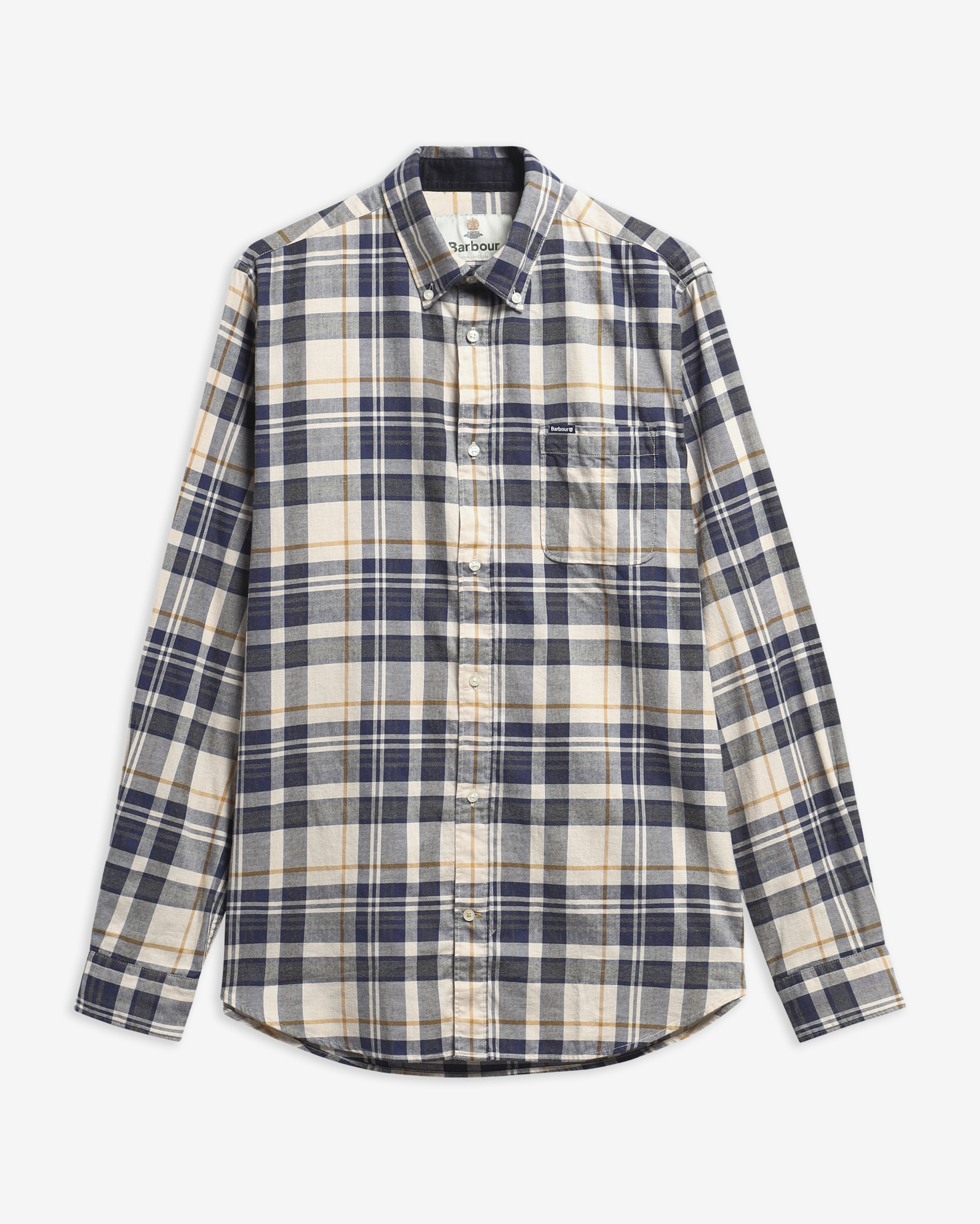 Barbour Hemd Broxburn Tailored Fit Ecru Marl