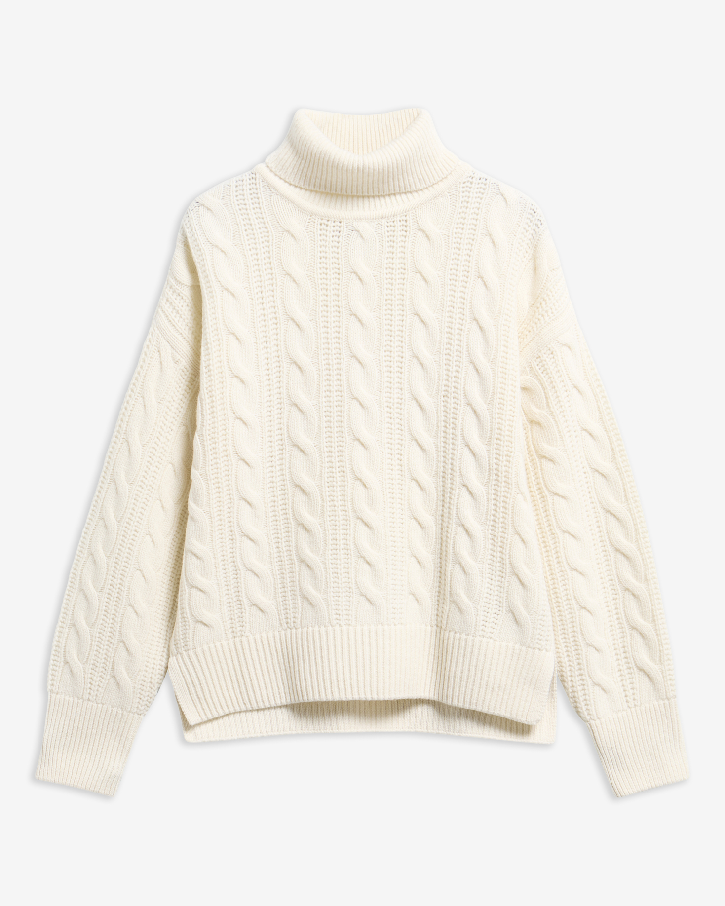 Barbour Rollkragenpullover Agatha Wool Cable Knit Ecru