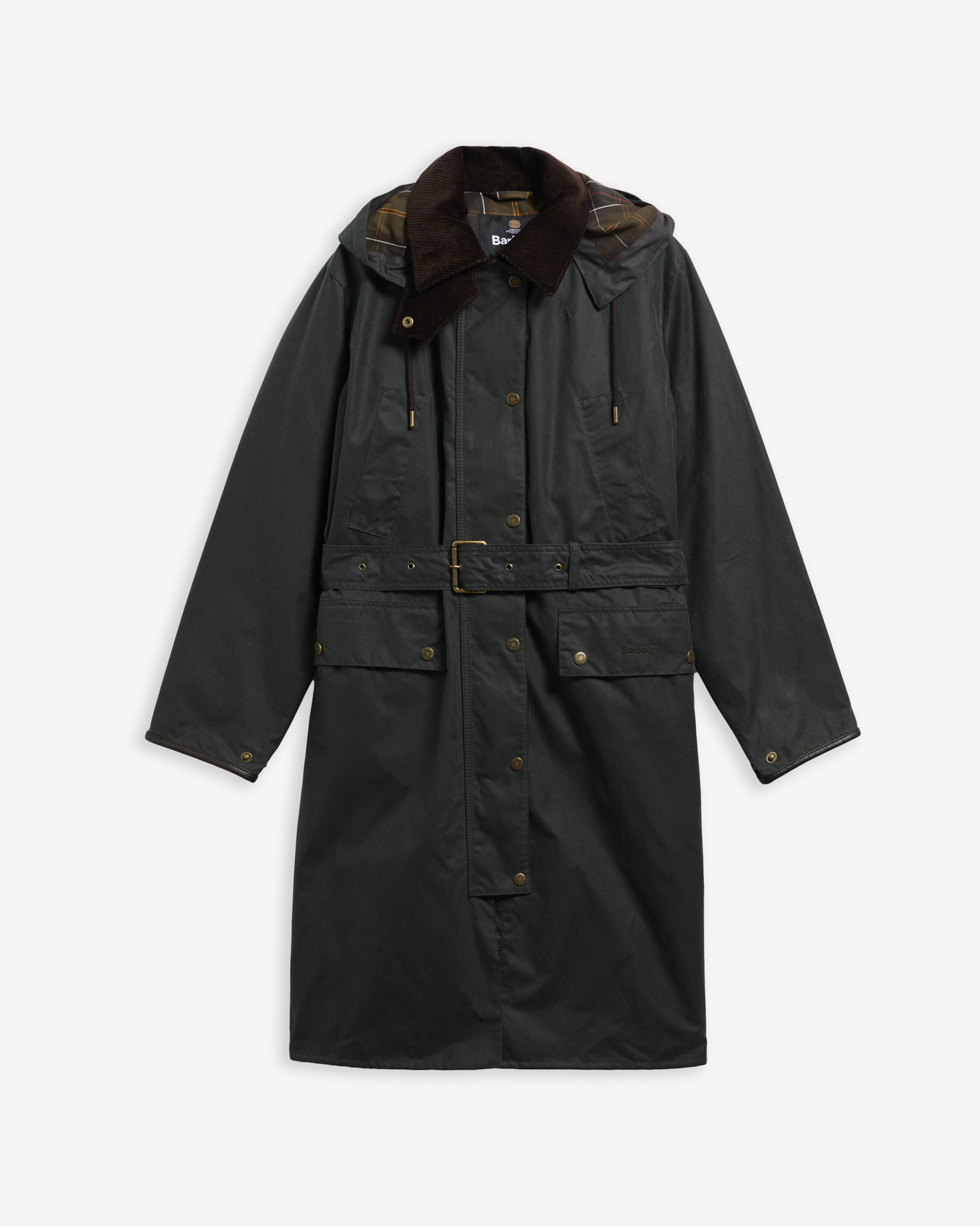 Antoinette Waxed Trench Coat Sage/Classic