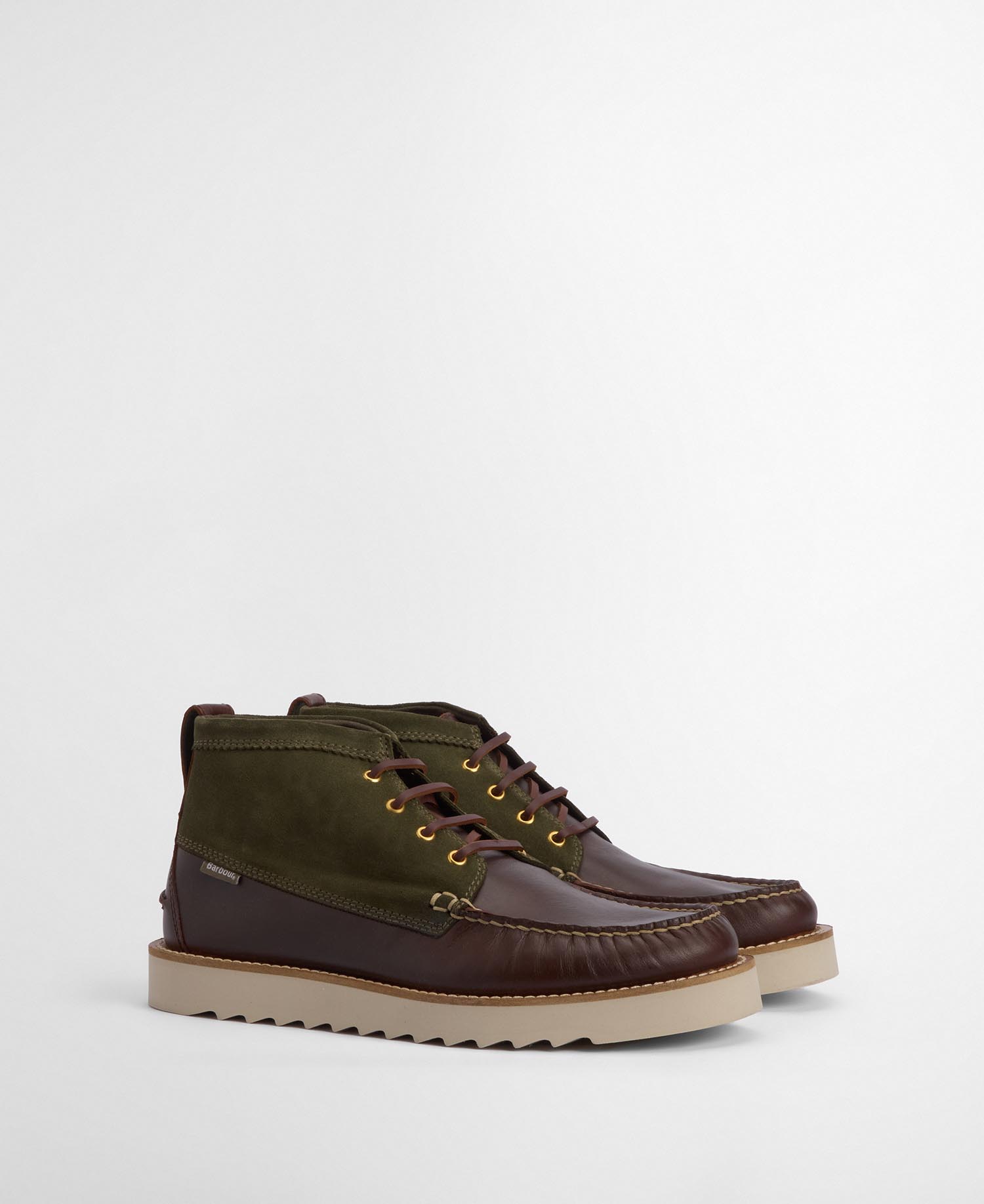 Hadston Chukka Boots Olive/Dark Brown