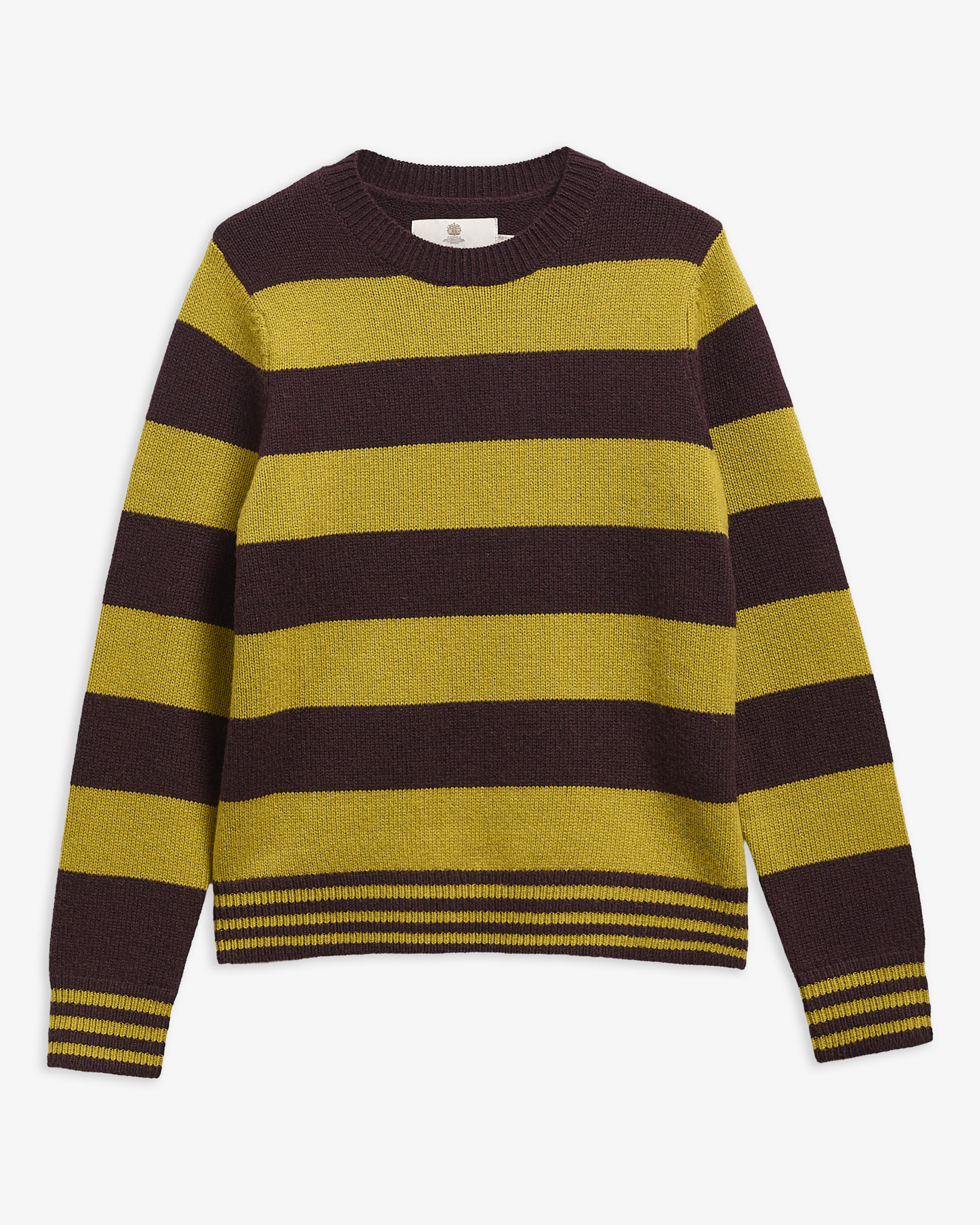Barbour Pullover Woodhouse Striped Rundhalsausschnitt aus Woll-Kaschmir-Mix Fig Multi