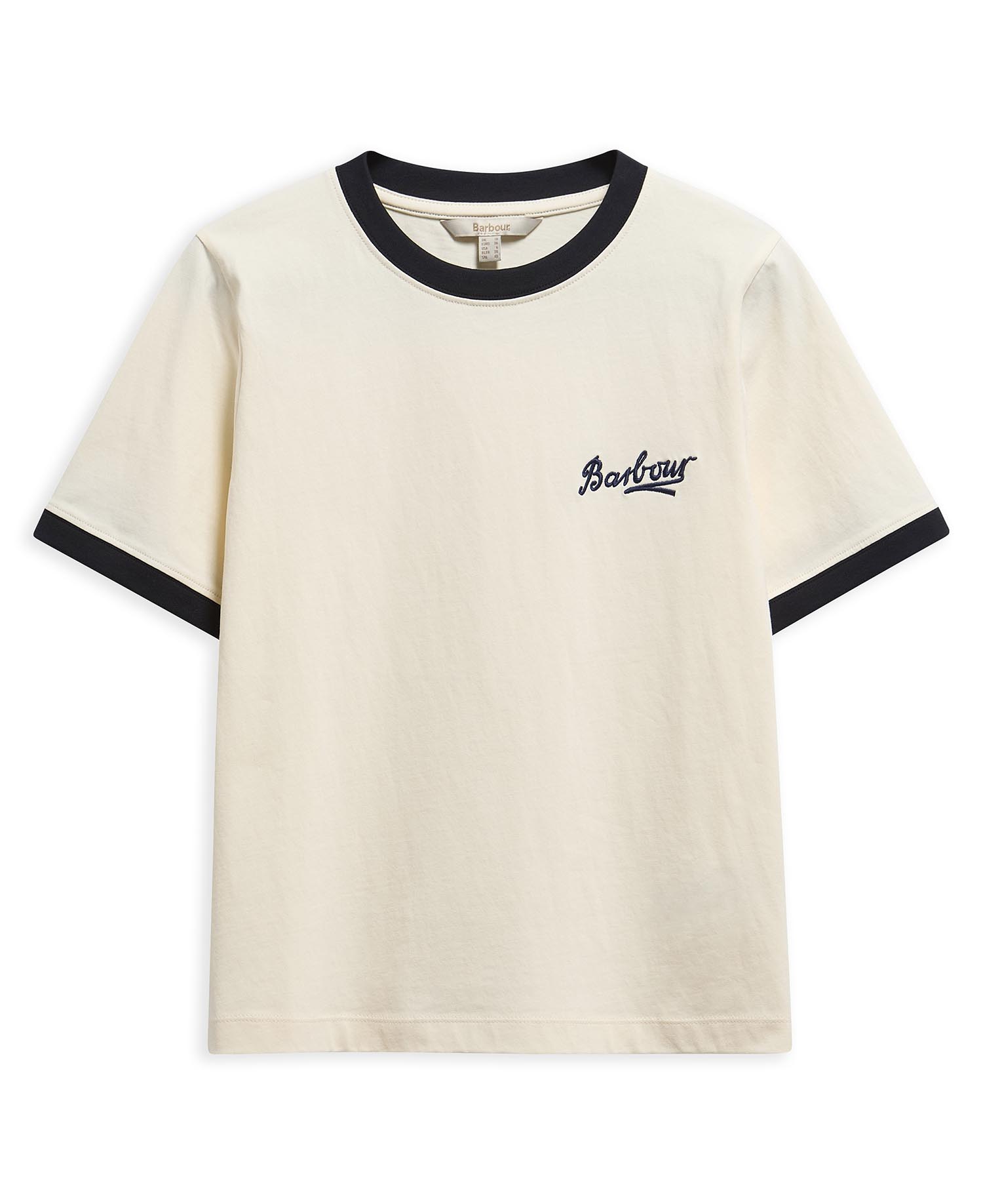 T-Shirt Madeline Tipped Orginal Ecru/Dark Navy