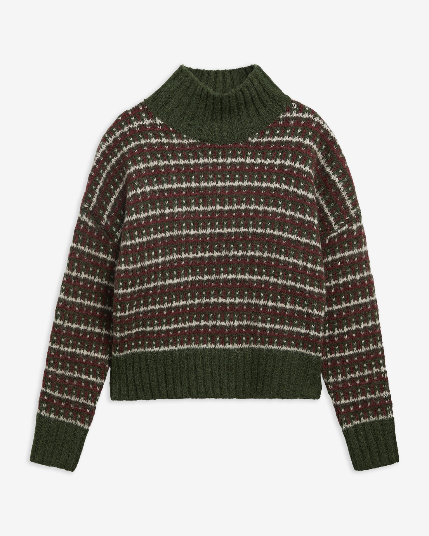 Maglione a collo alto e quadri Eden Multi