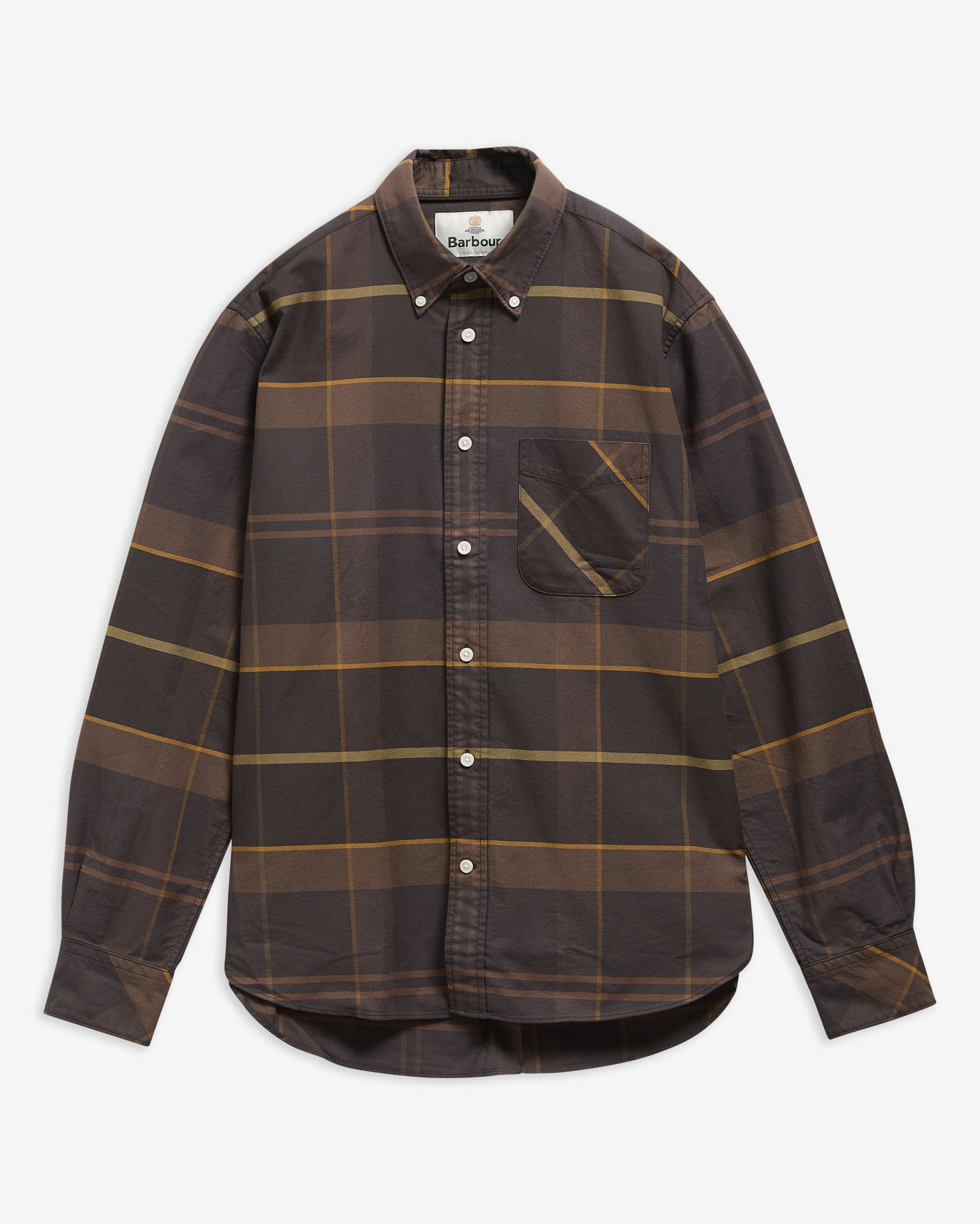 Mineral Tartan Dunoon Authentic-Fit Shirt Dried Bracken