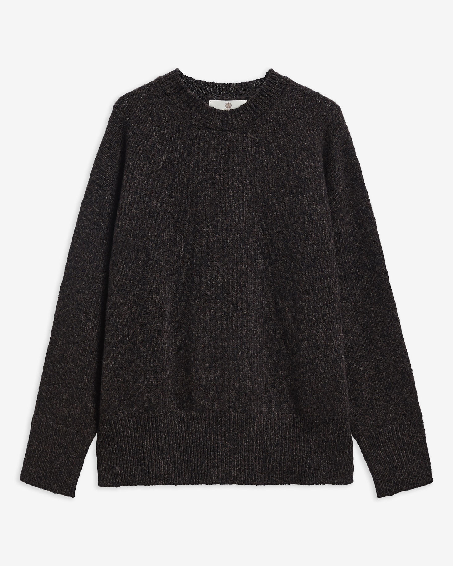Maglione girocollo in lana Chester Made in Scotland Rustic