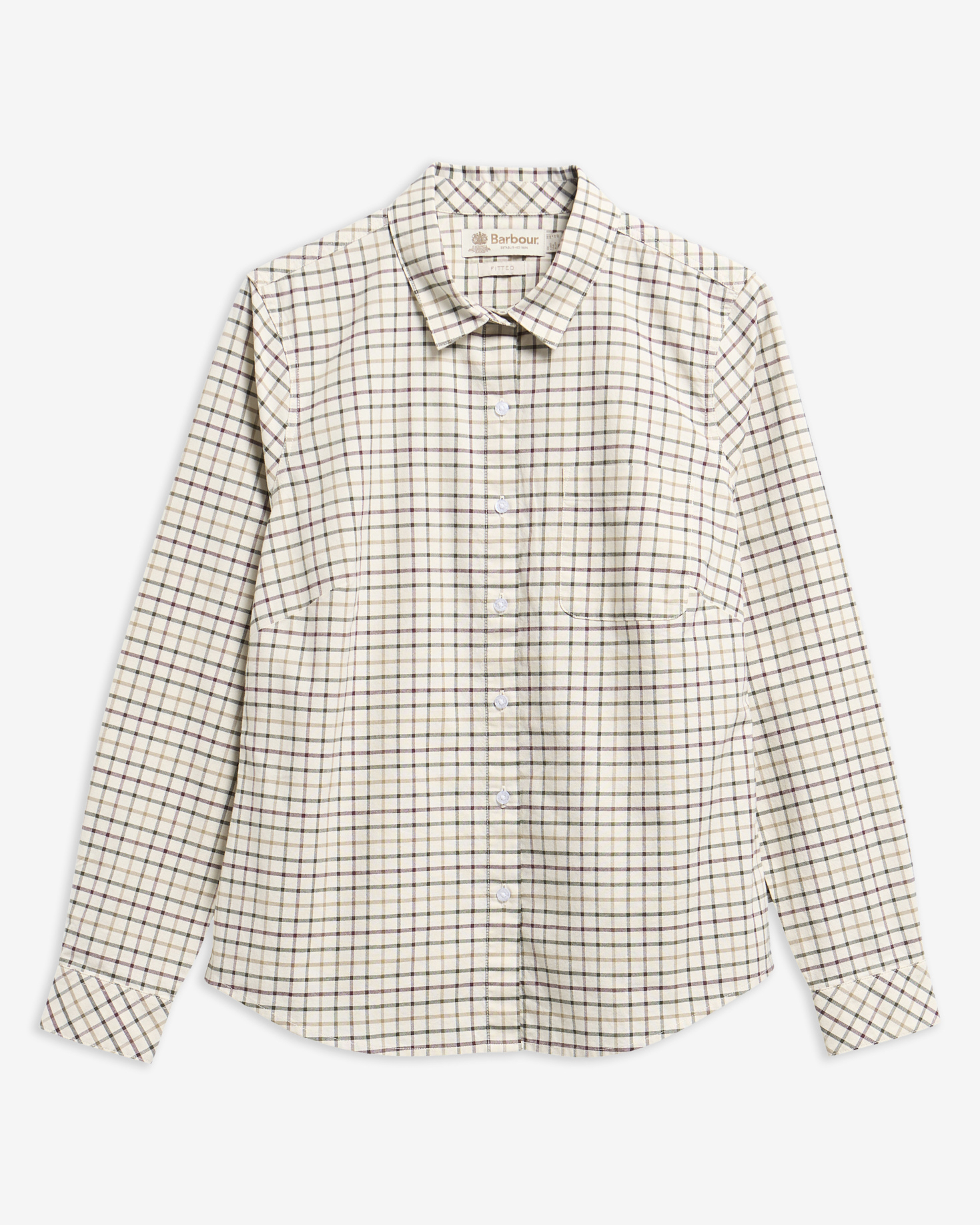 Bluse Woodside Tailored Birch Tattersall