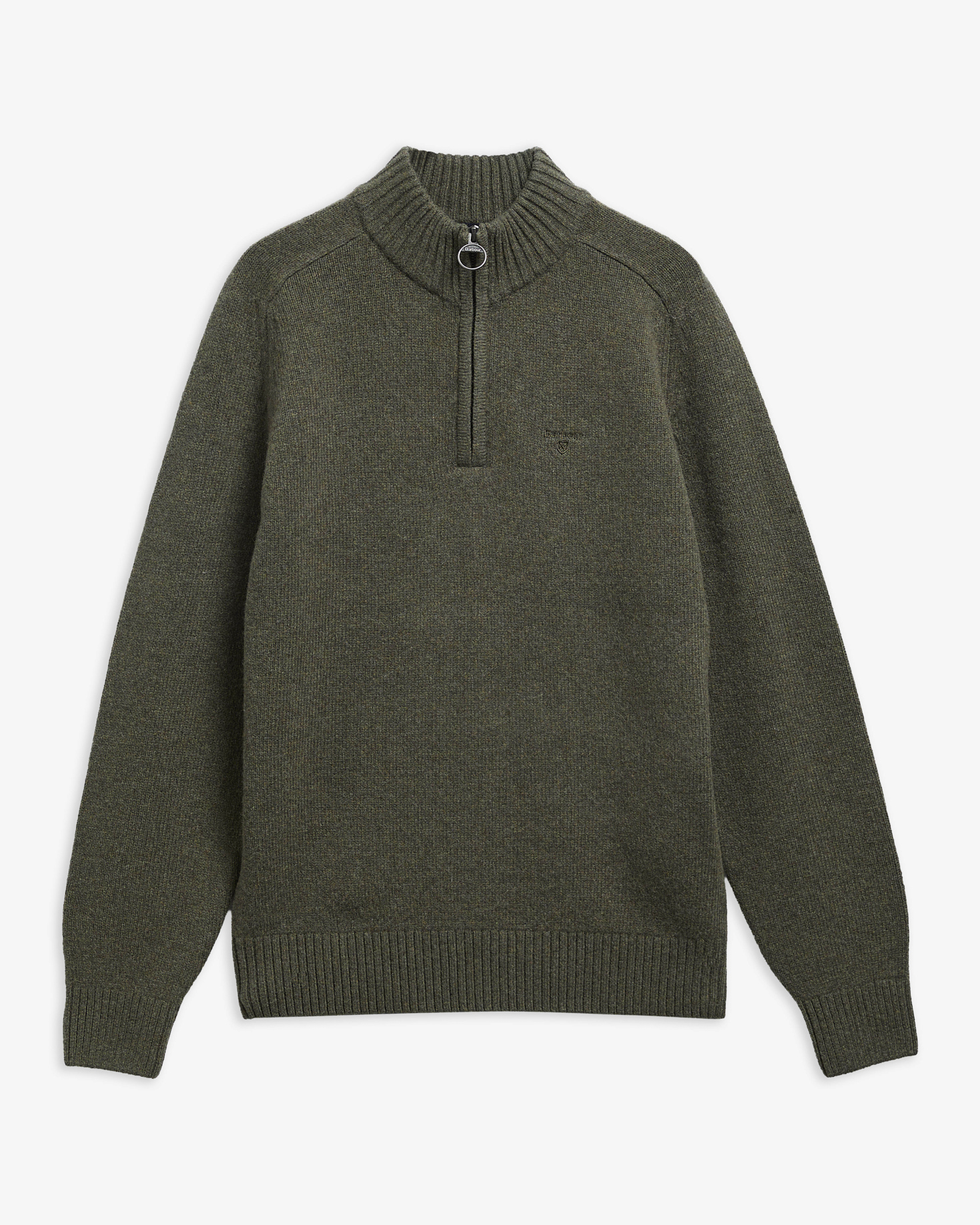 Barbour Pullover Newtown Half-Zip Mid Olive