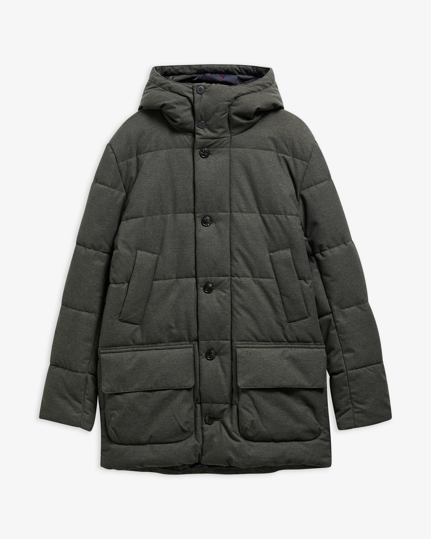 Winter Bedale Puffer Jacket Dark Sage