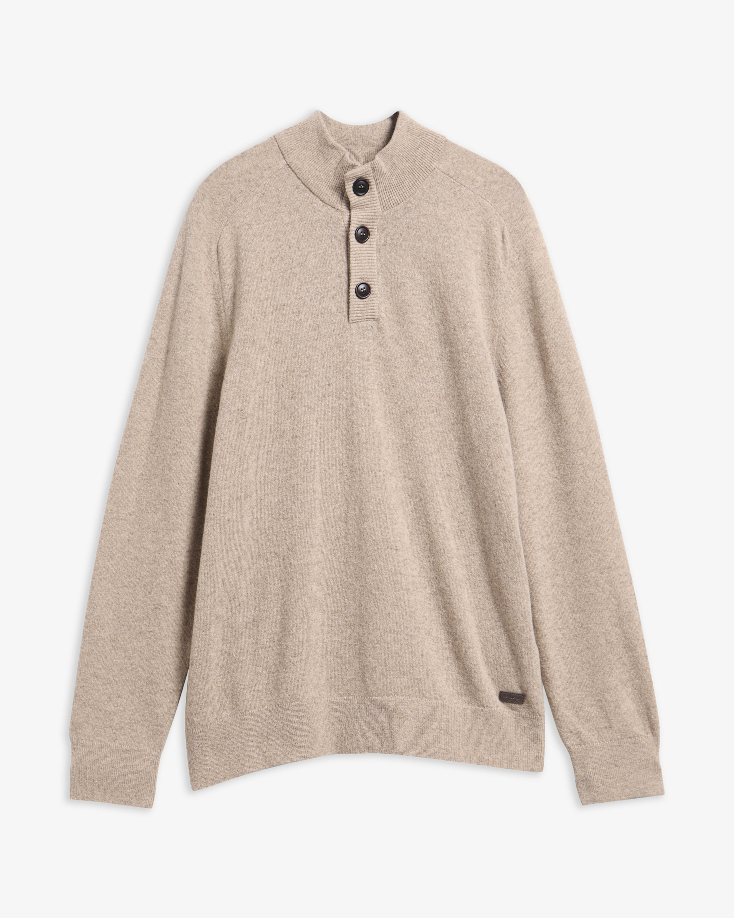 Briggs Half-Button Jumper Military Brown