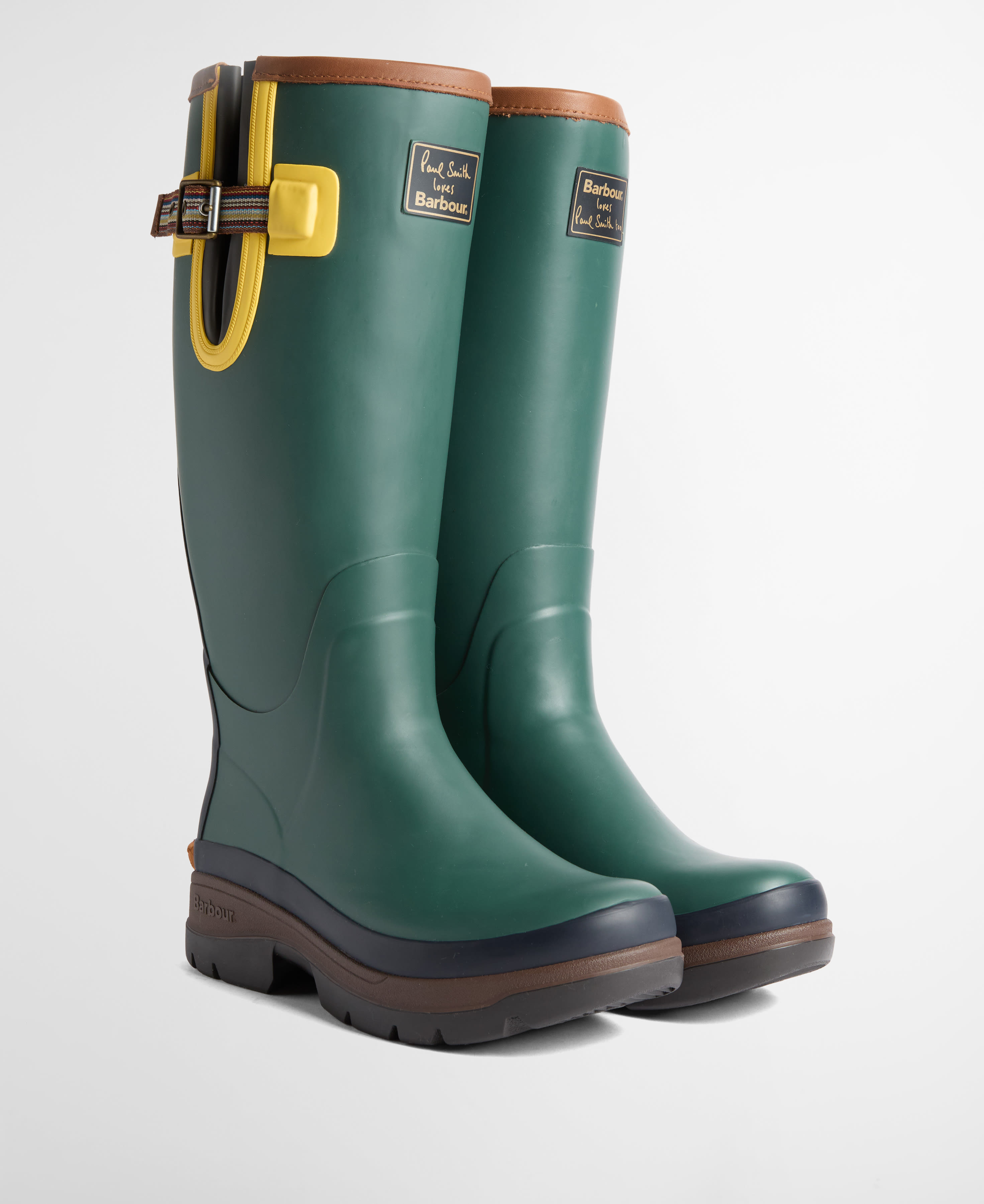 Paul Smith Loves Barbour Women's Wellingtons Bottle Green