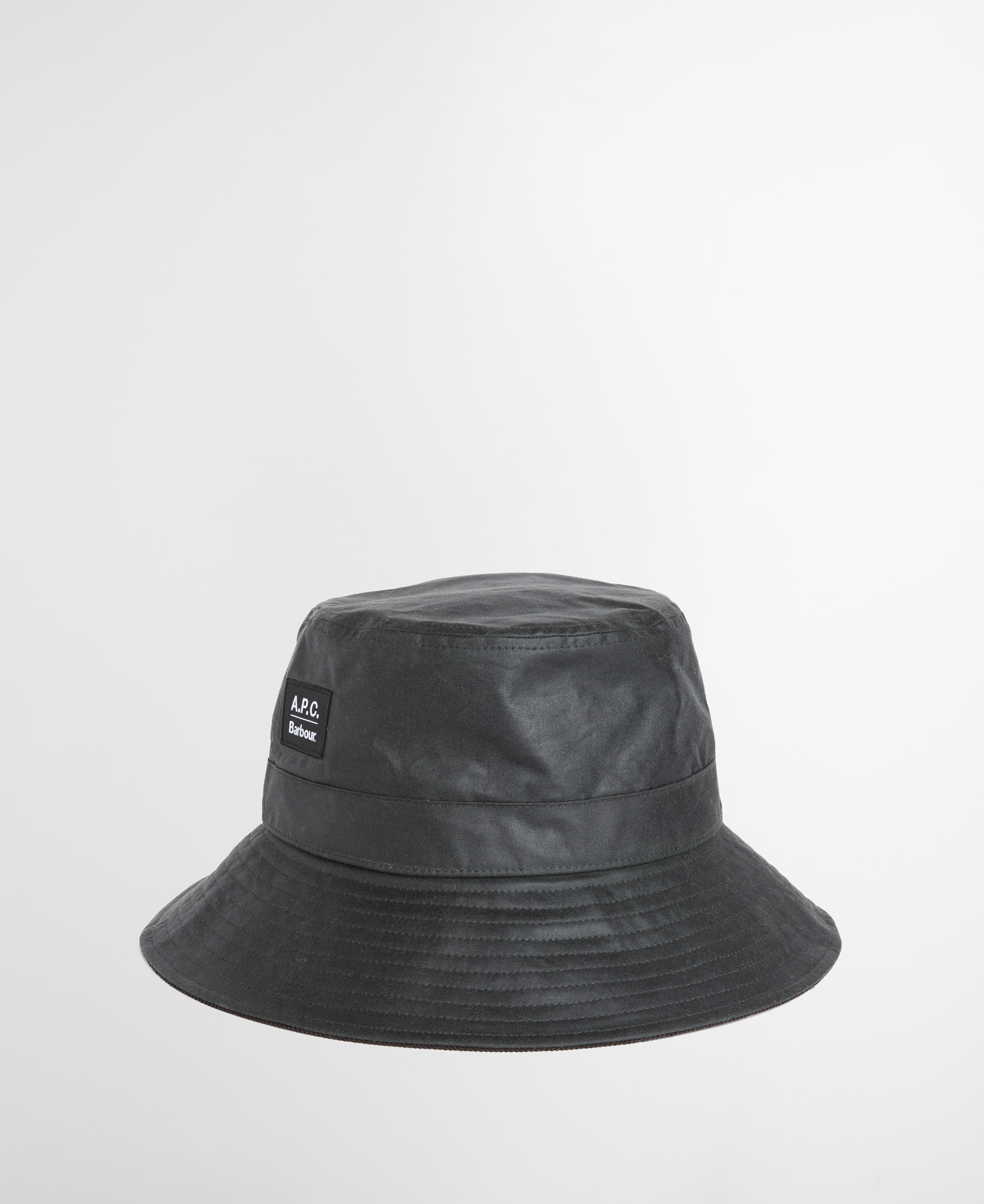 Barbour x A.P.C. Waxed Bucket Hat Dark Sage