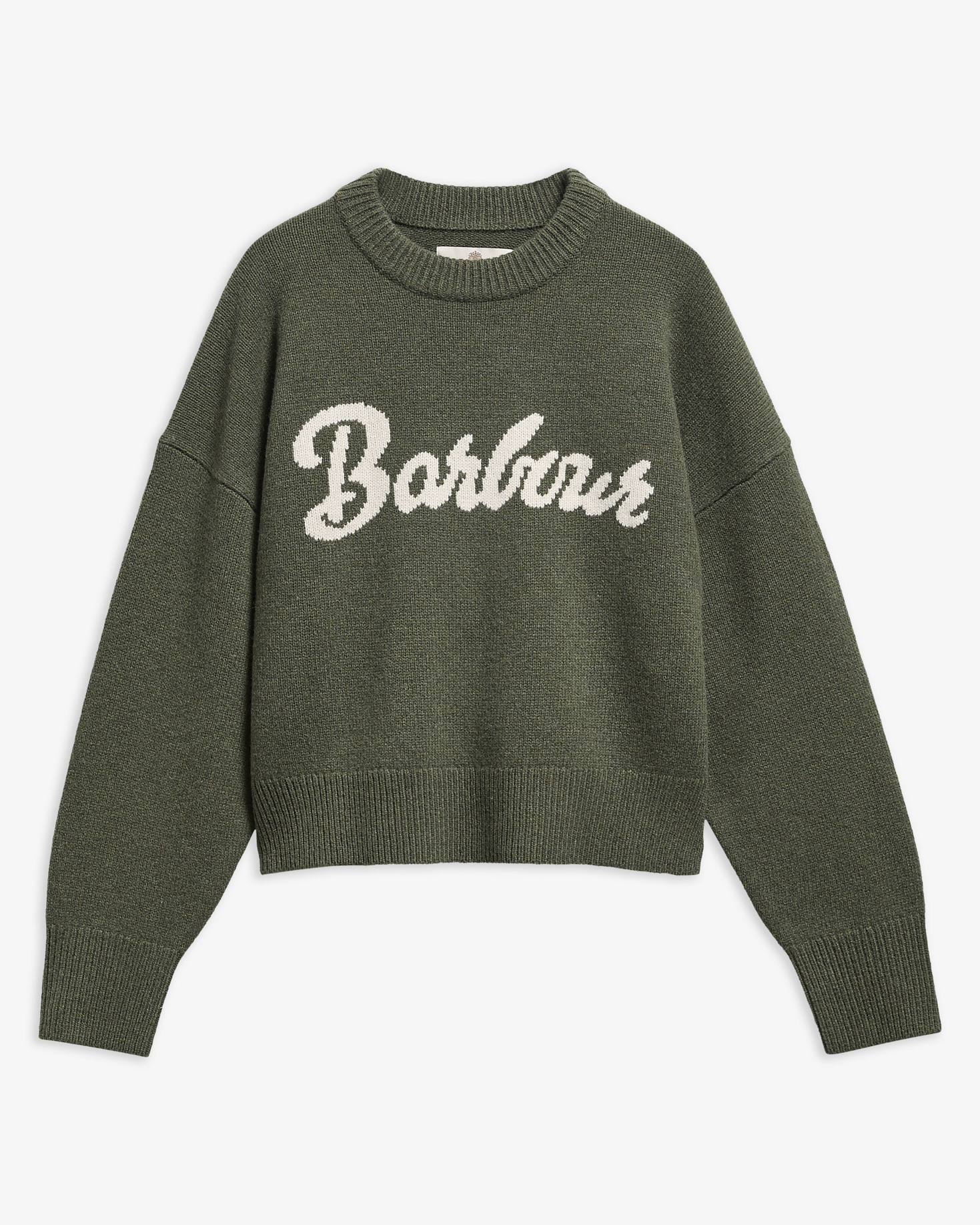 Barbour Pullover Ivybridge Rundhalsausschnitt Olive