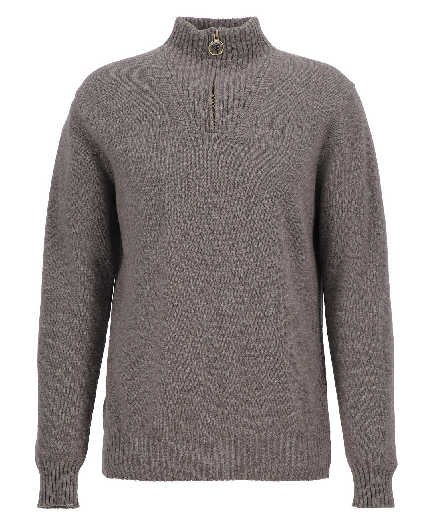 Essential Quarter-Zip Jumper Dark Stone