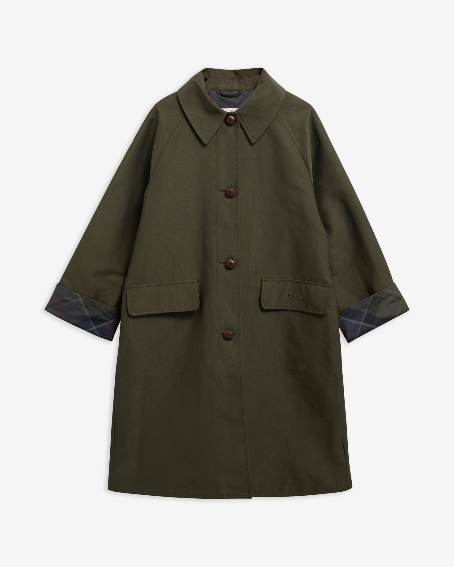 Ria Showerproof Car Coat Olive/Shadow Classic