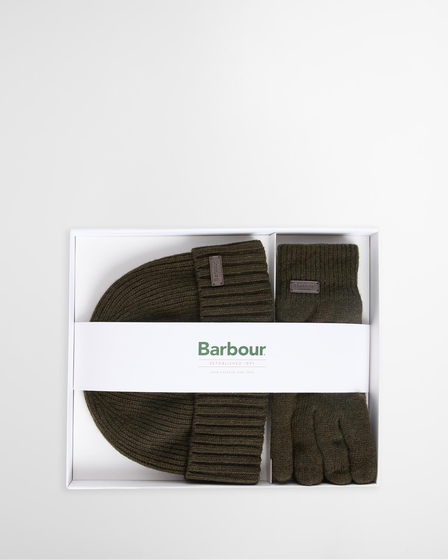 Set regalo con guanti e berretto Carlton Dark Green