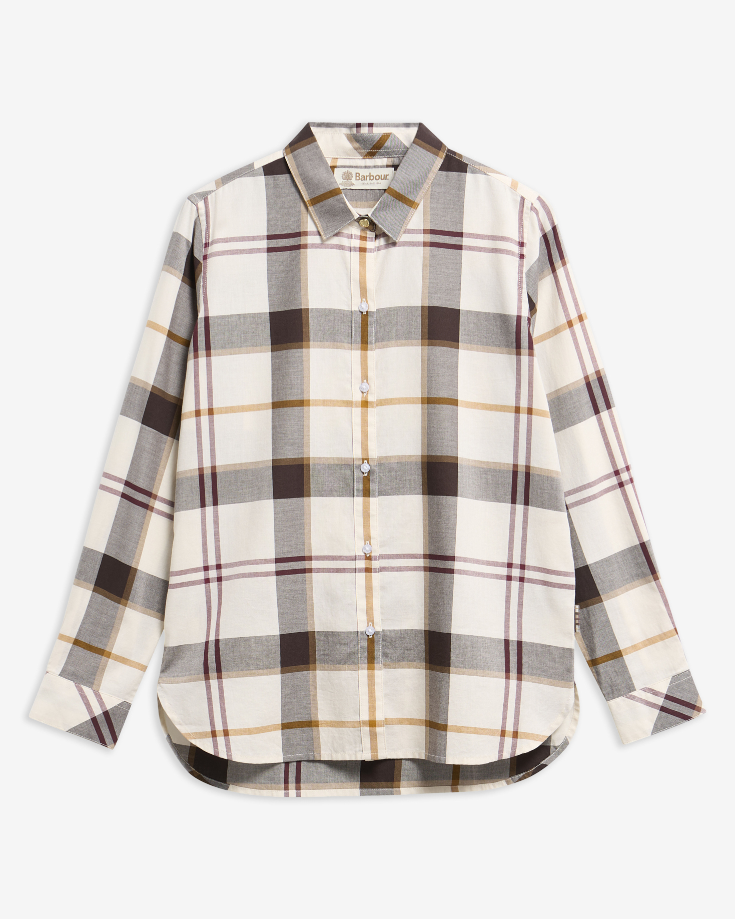 Camicia Moorland Ecru Muted Tartan