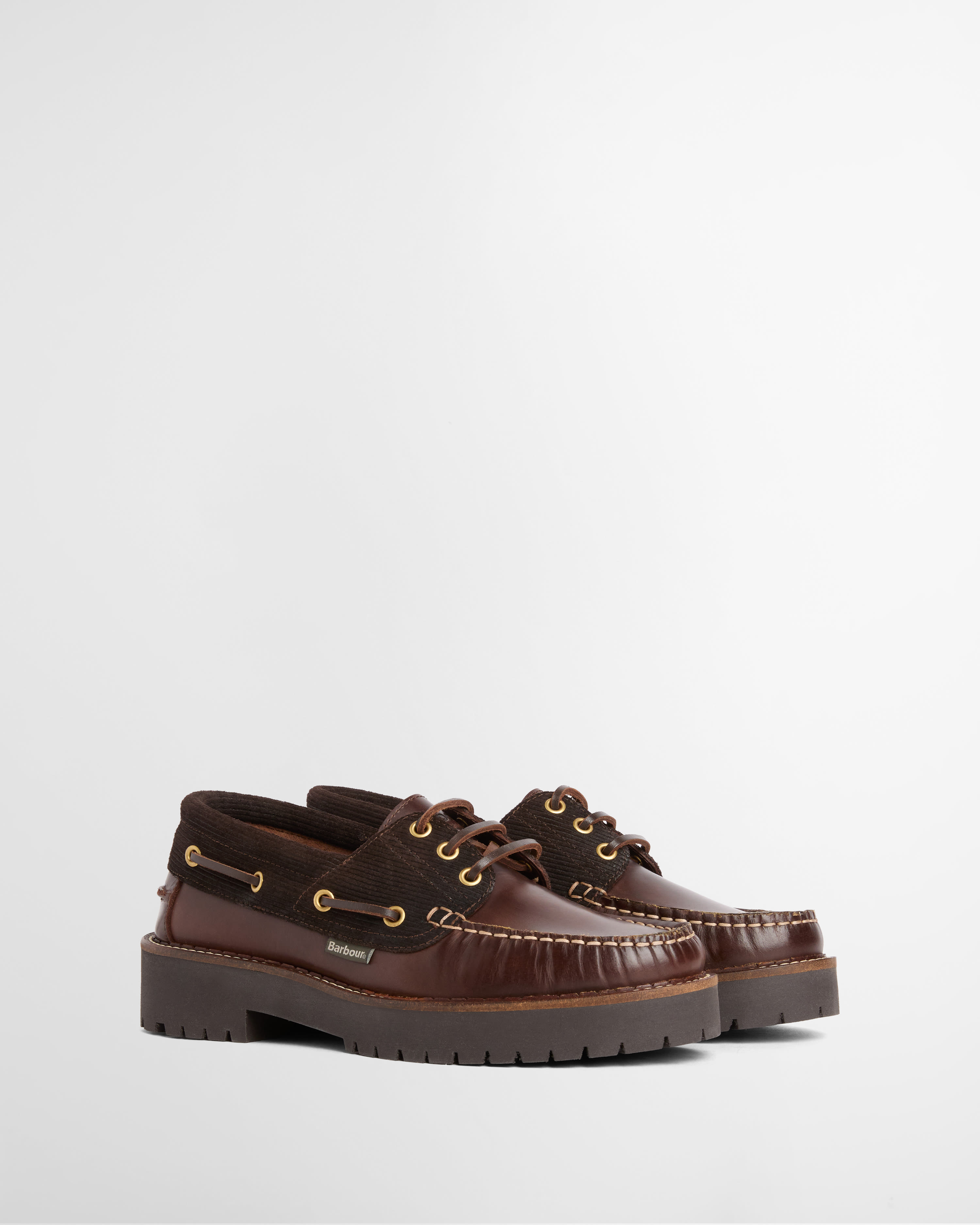 Darras Boat Shoes Dk Brown/Brown Cord